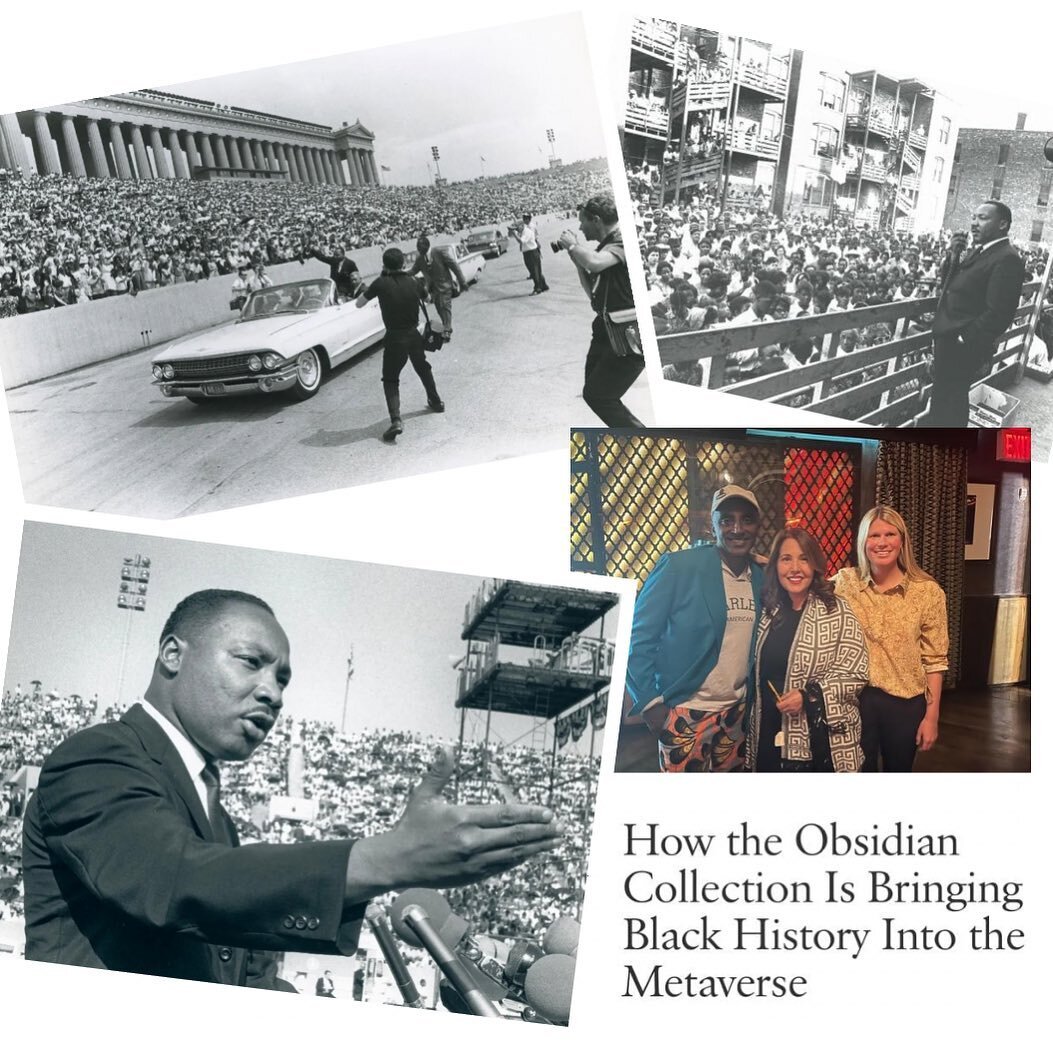 Artemis Partner @withlobus was featured in @voguemagazine discussing their work with the Obsidian Collection. The collaboration converted 15 rare, iconic digital photographs of Dr. Martin Luther King Jr. from his visit to Chicago in 1966 into NFTs fo