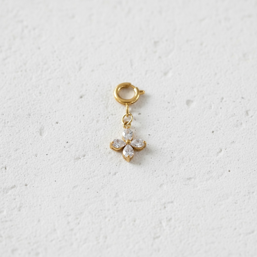 CRYSTAL FLOWER Charm