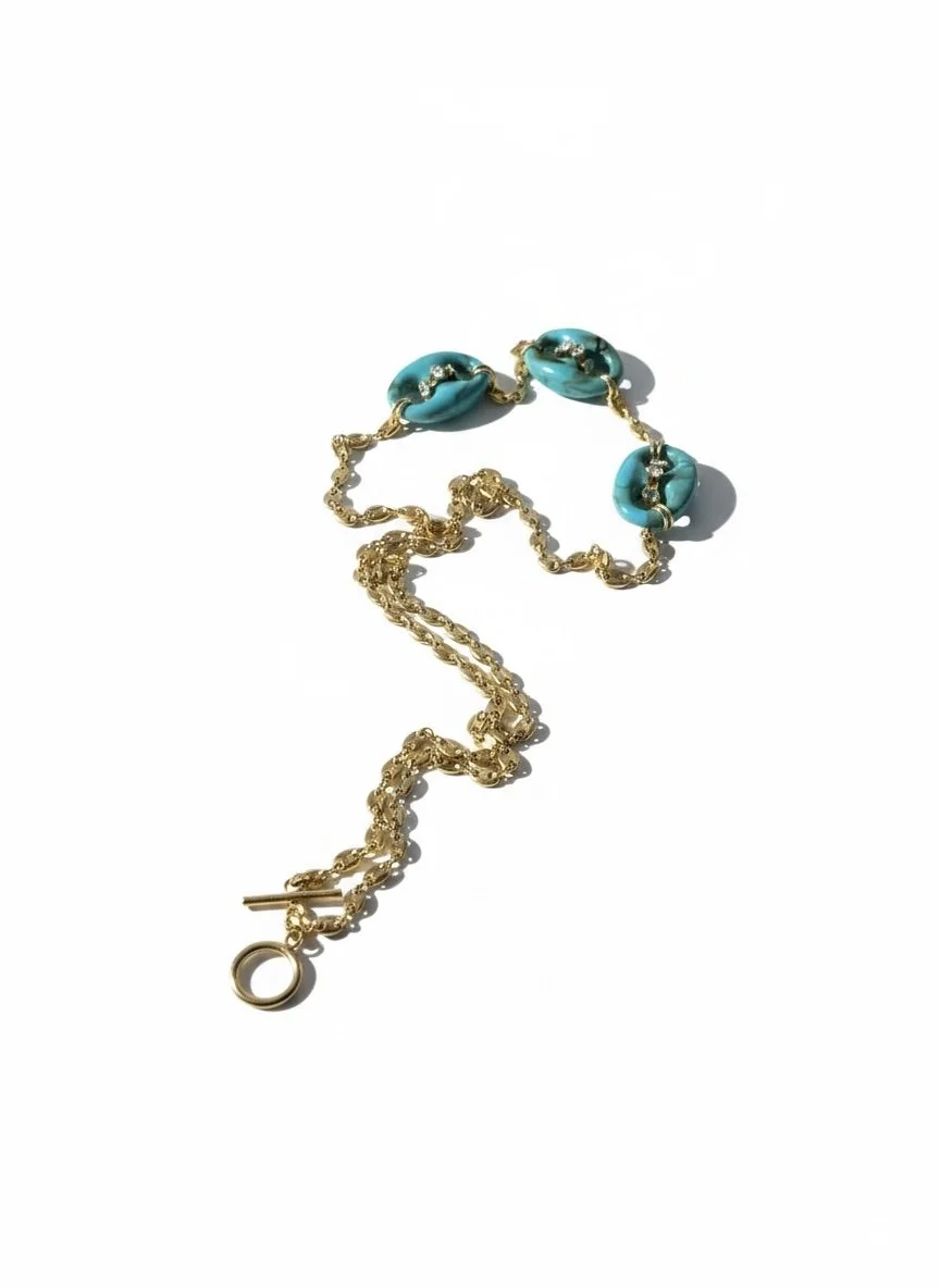 MYKONOS Coffee Bean Wrap  Necklace