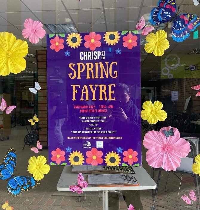 Join this SATURDAY 26th MARCH for the @chrispstreete14 #SpringFayre (Chrisp Street Spring Fayre) from 12pm to 4pm. 

We&rsquo;ll have FREE Dr Bikes, FREE Bike Loans (remember to bring photo ID and proof of address) and loads more activities!

Look at