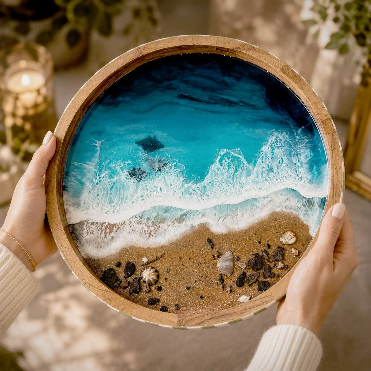 Resin kitchen decorative tray