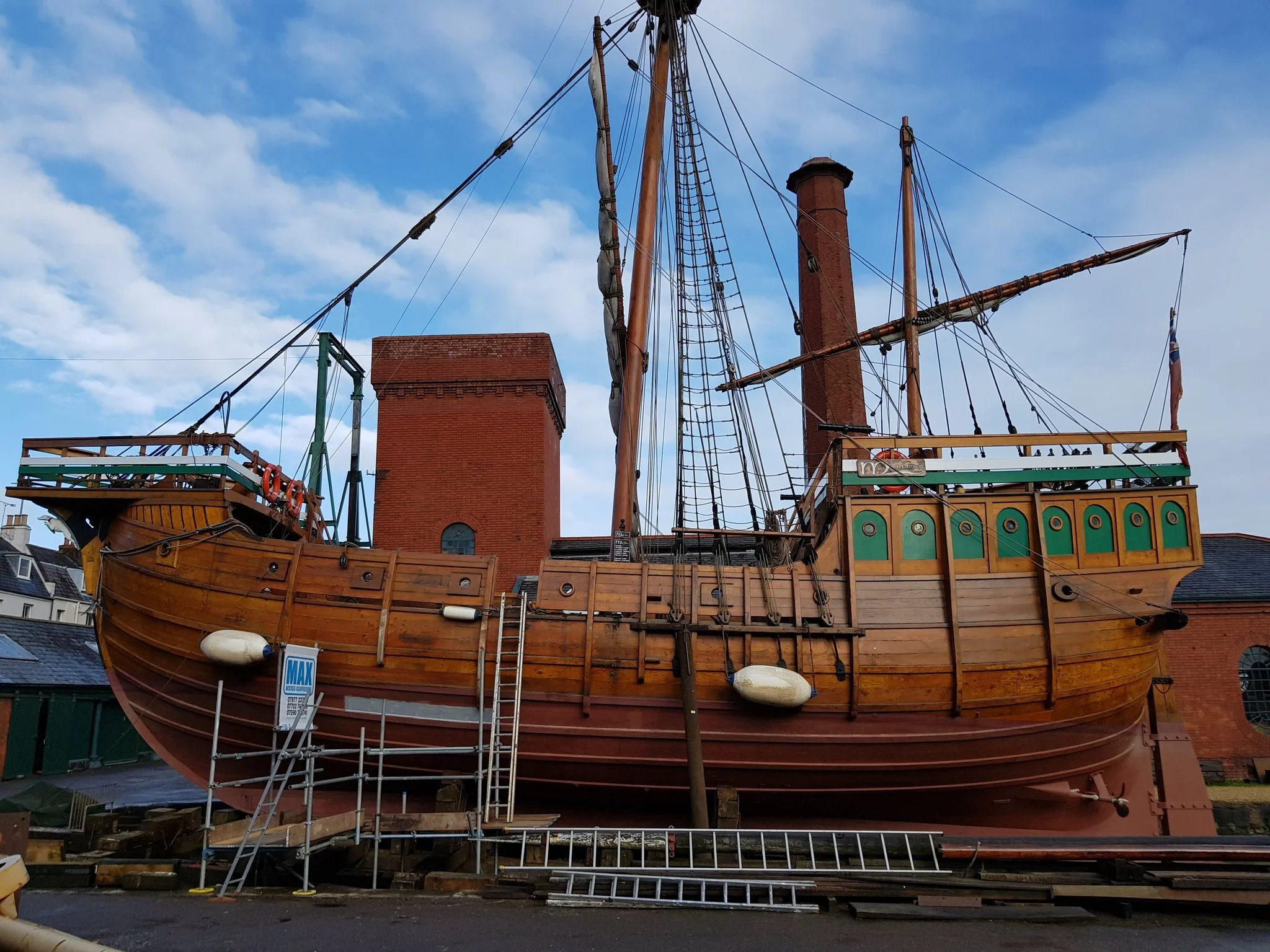 📢 The Matthew has temporarily sailed away from Princes Wharf for her annual spruce-up &ndash; but you can still visit us!

📍We&rsquo;ll be at the historic @underfallyard  until mid-December, so come on down for a unique, out-of-the-water view of th