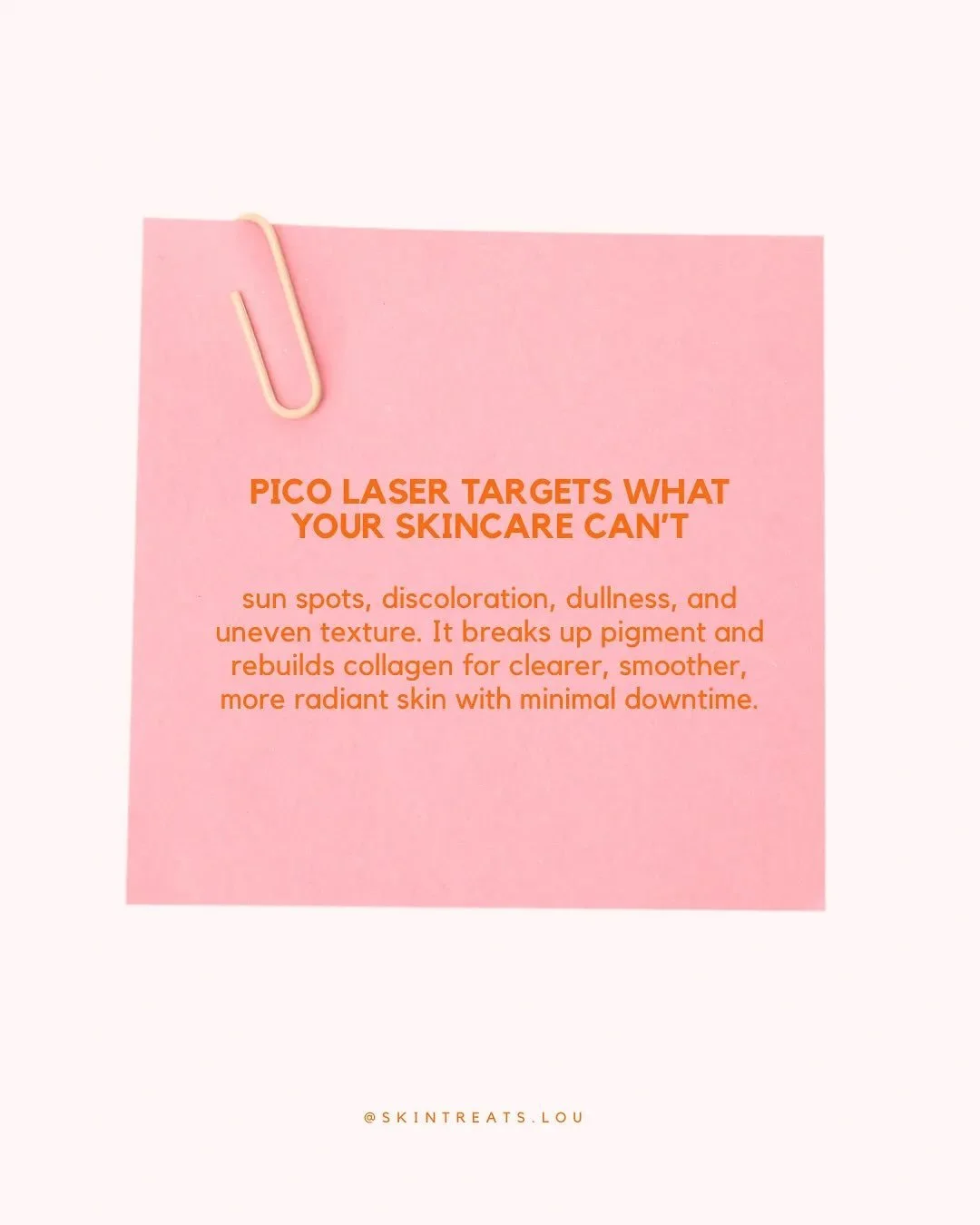 You can&rsquo;t serum your way out of sun damage.
Pico laser targets what skincare can&rsquo;t. Breaking up pigment, rebuilding collagen, and leaving your skin clearer, smoother, and more even with minimal downtime. ✨