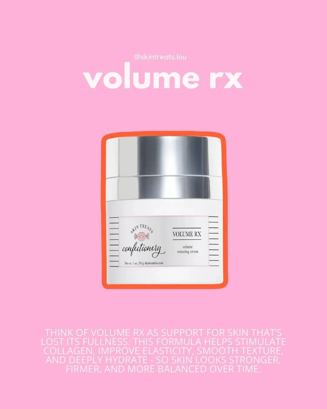 Think of Volume RX as support, not a quick fix. 💗

This one&rsquo;s for skin that&rsquo;s feeling a little less full than it used to&hellip; whether that&rsquo;s from weight loss, GLP-1 changes, post-procedure recovery, or just time doing its thing.