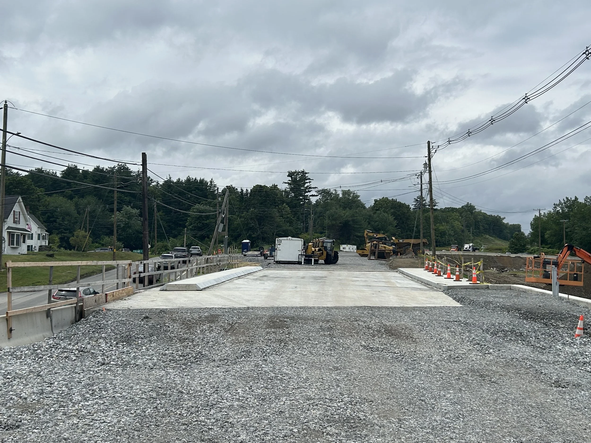July 2026: Folsom Road over Beaver Brook Road, looking west