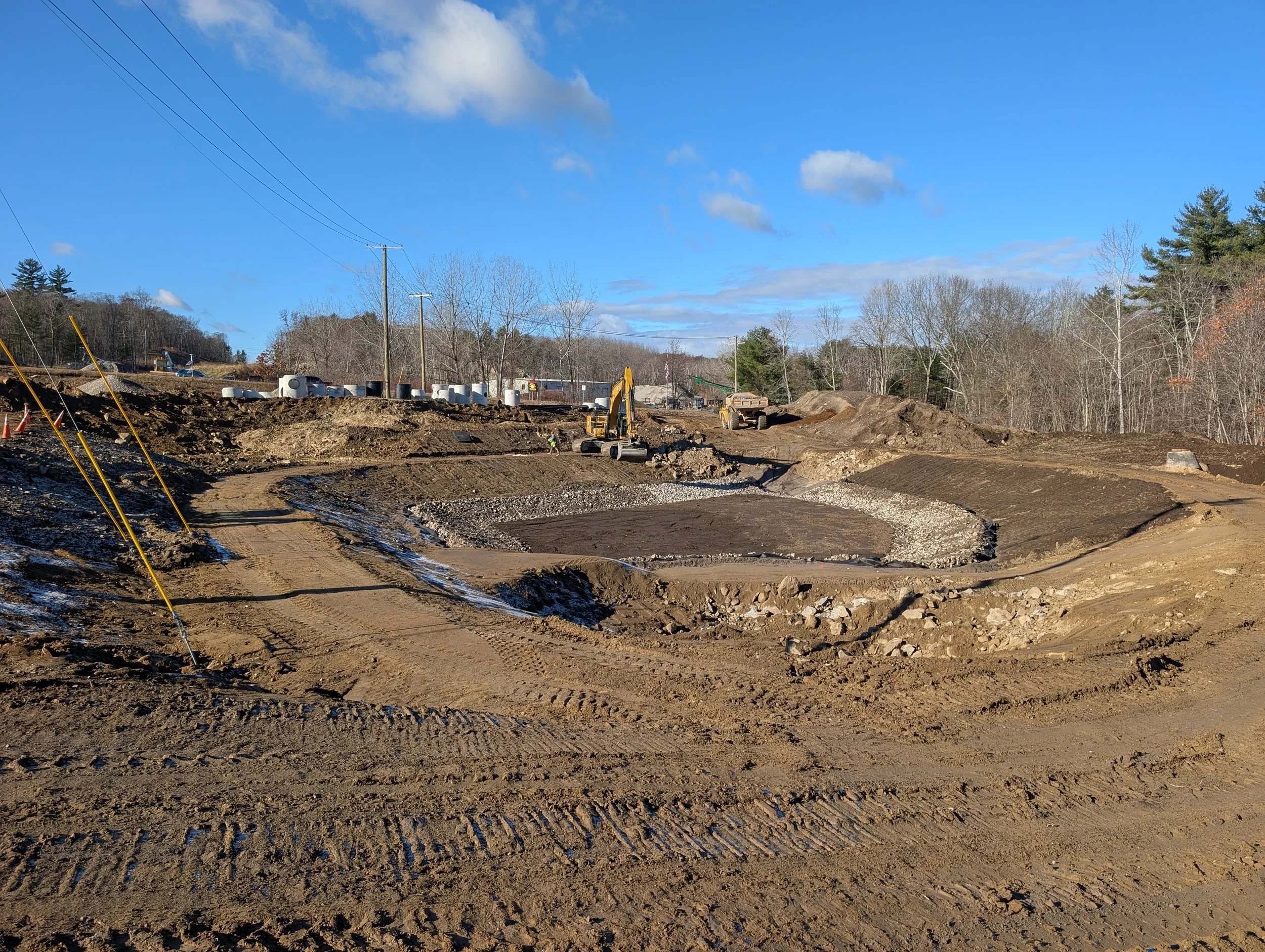 December 2025: The Shields Brook Stormwater Treatment Site in progress