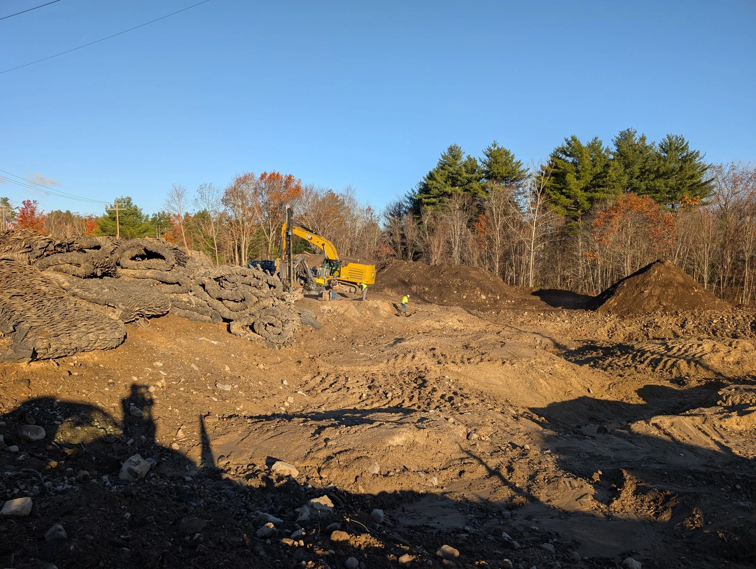 December 2025: The Shields Brook Stormwater Treatment Site ledge exposed 