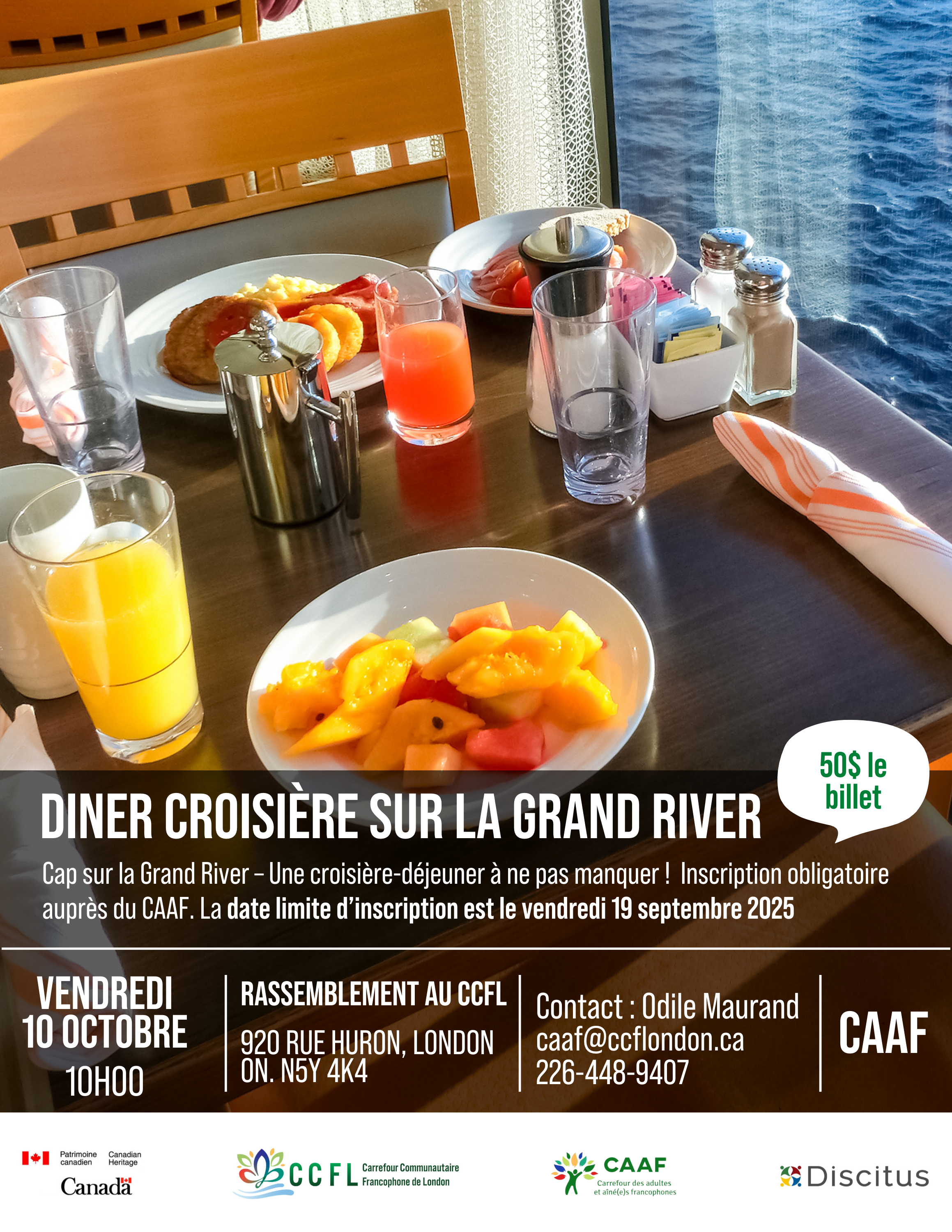 Diner croisière sur la Grand River