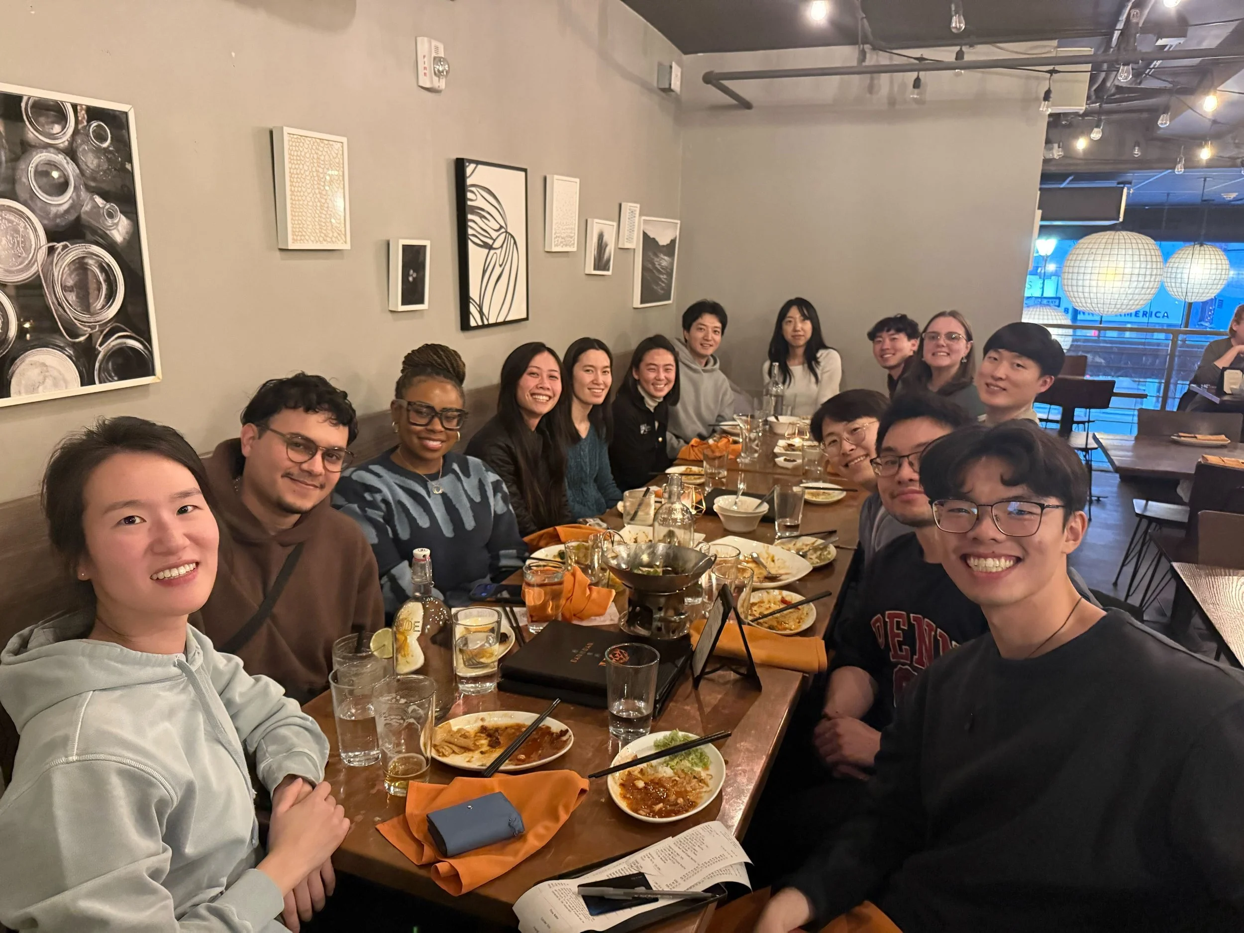 3/19/2026 DanDan family style dinner before Time Mission! Lab photo with everyone 👍