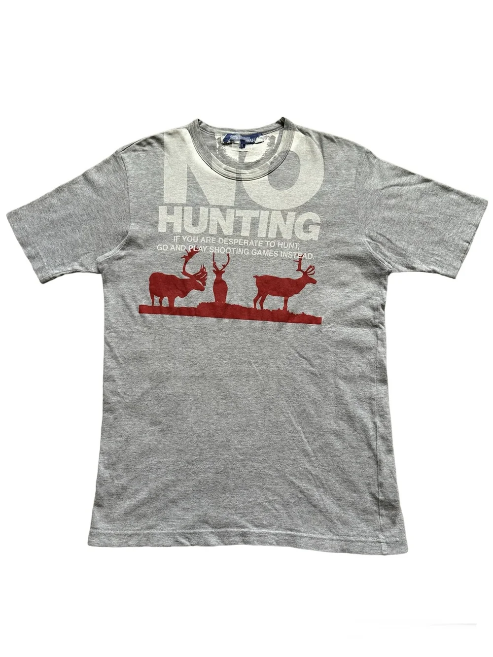 JUNYA WATANABE MAN 09AW Tシャツ NO HUNTING 09aw Junya Watanabe Man no hunting tee トップス 09aw Junya