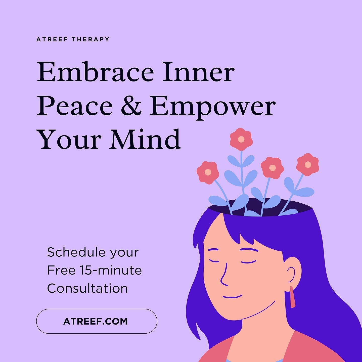 Struggling with anxiety, stress, career uncertainties, or relationship hurdles? 

At AtReef Therapy, I specialize in helping you navigate life&rsquo;s complexities. Join me for a FREE 15-minute consultation and experience personalized care from a lic