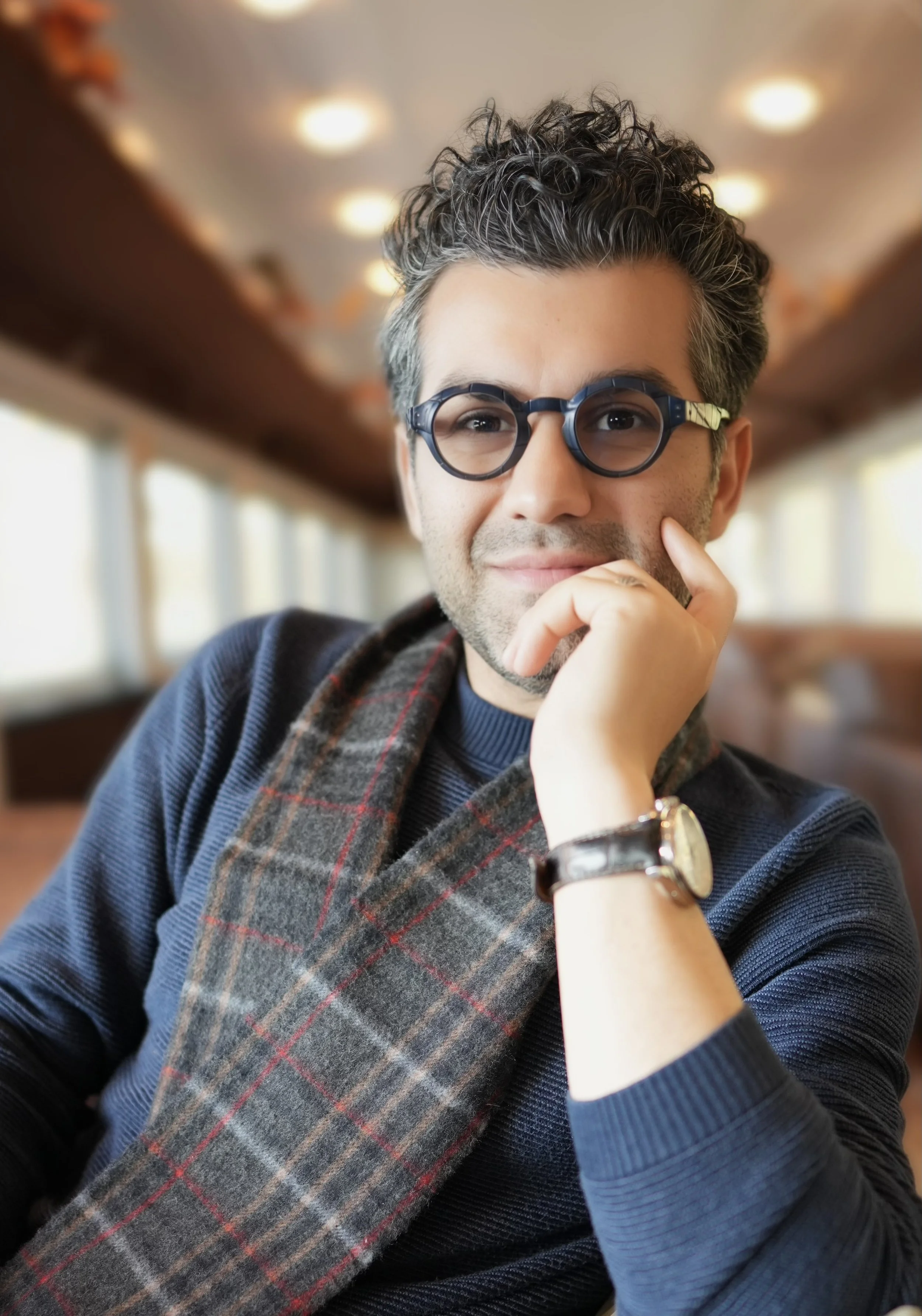 a man looking forward with hope and love