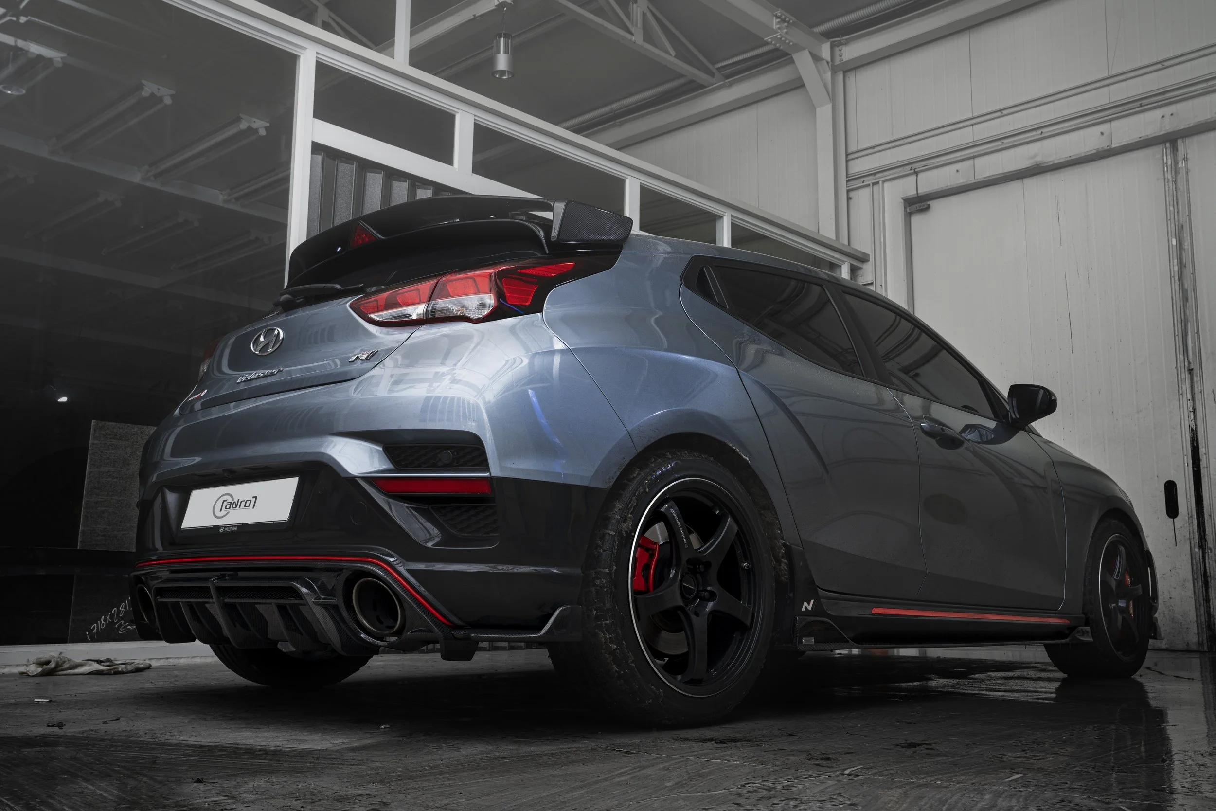 Veloster Back ADRO HYUNDAI VELOSTER N REAR DIFFUSER — MOK auto