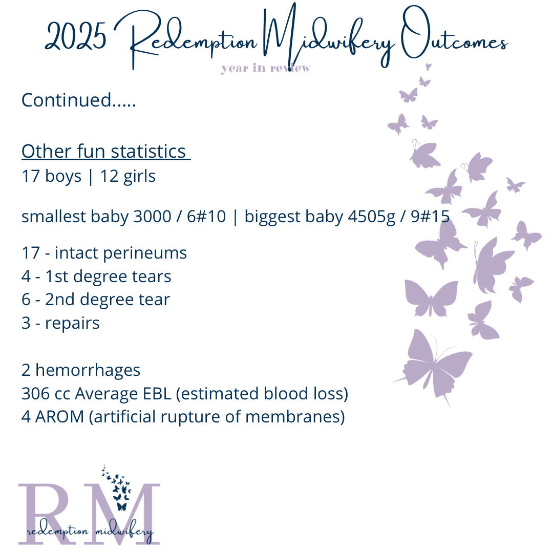 We are super blessed and excited for all the families we will serve in 2026! We are booking as soon as families find out they are pregnant, so please call sooner than later if you're planning to use our service. We are excited to be serving multiple 