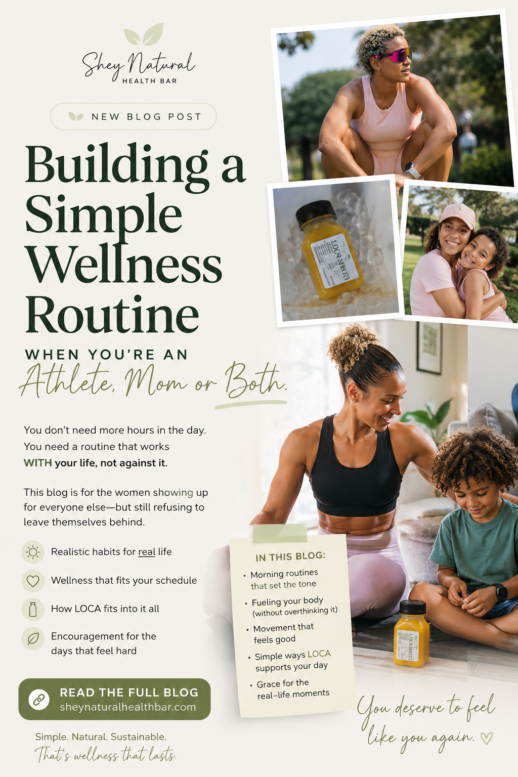 Building a Simple Wellness Routine When You’re an Athlete, Mom or Both