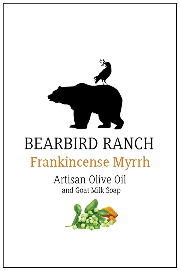 Frankincense Myrrh Artisan Olive Oil and Goat Milk Soap