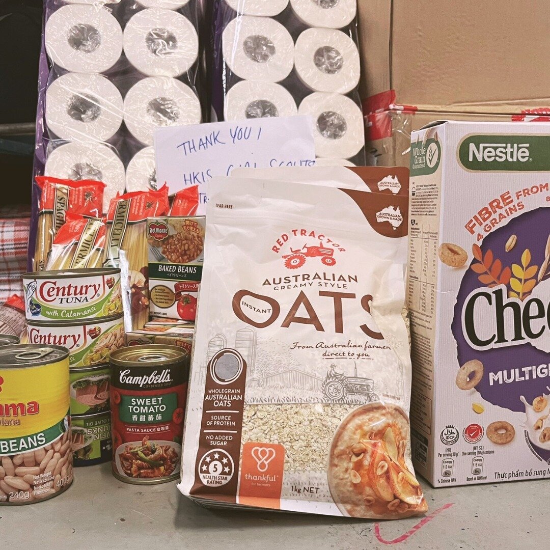 🙏🏼DONATION APPRECIATION⭐️
. . .
We are extremely grateful to the HKIS Girl Scouts for their very kind donations of essentials for our families.
. . .
For many of us, products like these are on our regular shopping list, as basic requirements. For r