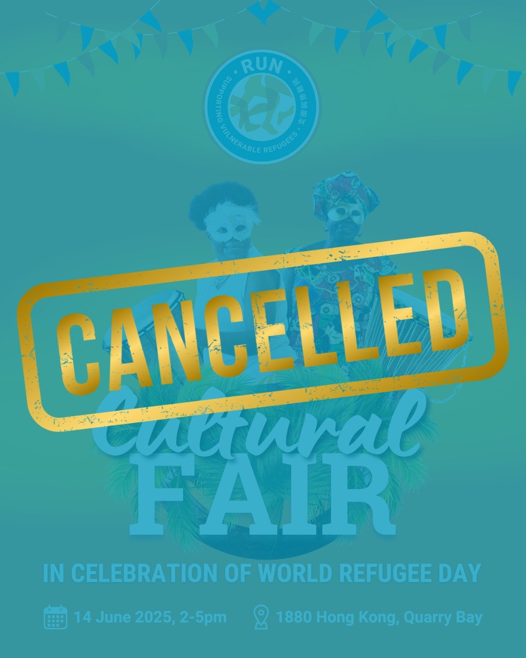 📣 🚫 CANCELLED | Cultural Fair🚫 📣 
. . .
We regret to announce that, due to unforeseen circumstances, we have made the difficult decision to cancel the Cultural Fair. 

We are grateful for the support we received towards this new event and would l