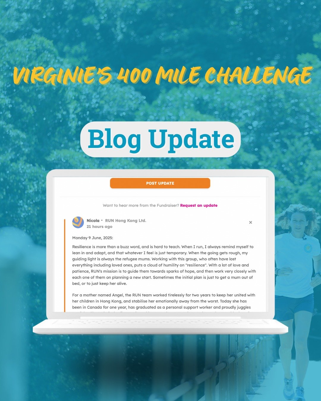 3️⃣ days to go! 🏃&zwj;♀️
. . .
On 13 June Virginie will begin the first of two huge challenges when she crosses the start line of  Tahoe200. Along the way she will update her donation page and has posted her first blog entry.

Click the link in our 