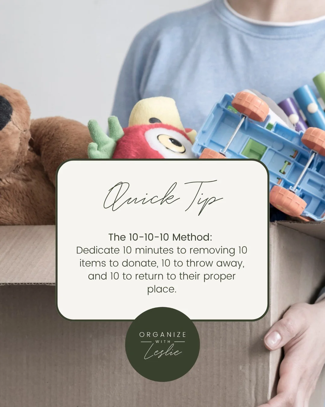 Have you ever tried the 10-10-10 Method? Try it today and drop me a note in the comments. 👇 How'd it make you feel?

#101010Method #ProductivityTips #WellnessJourney #Declutter