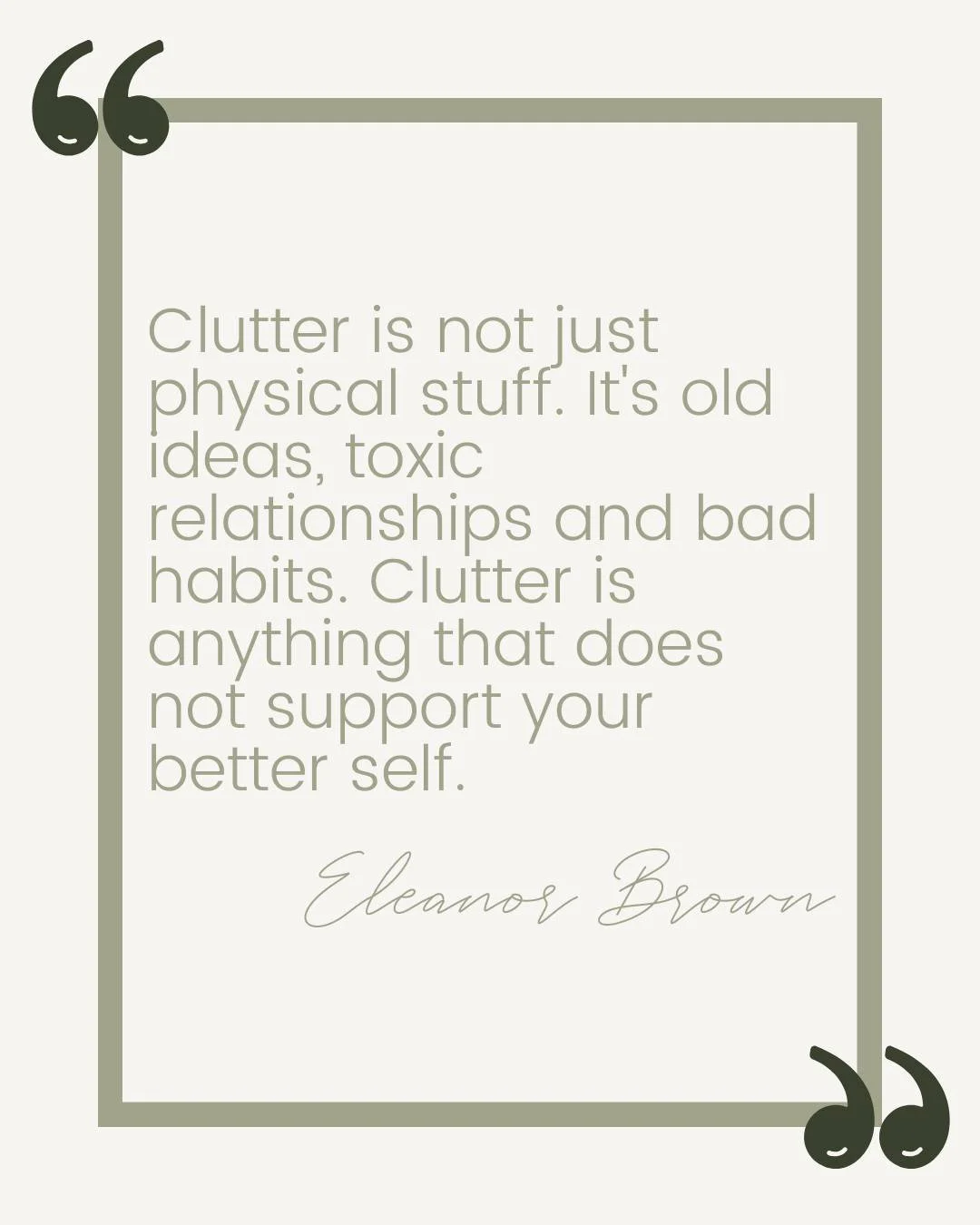 True organizing goes deeper than your junk drawer. Release the habits, relationships, and mindsets holding you back &mdash; because anything blocking your best self has to go. 💜

#DeclutterYourLife #MindfulLiving #OrganizeYourMind #ClearTheClutter #