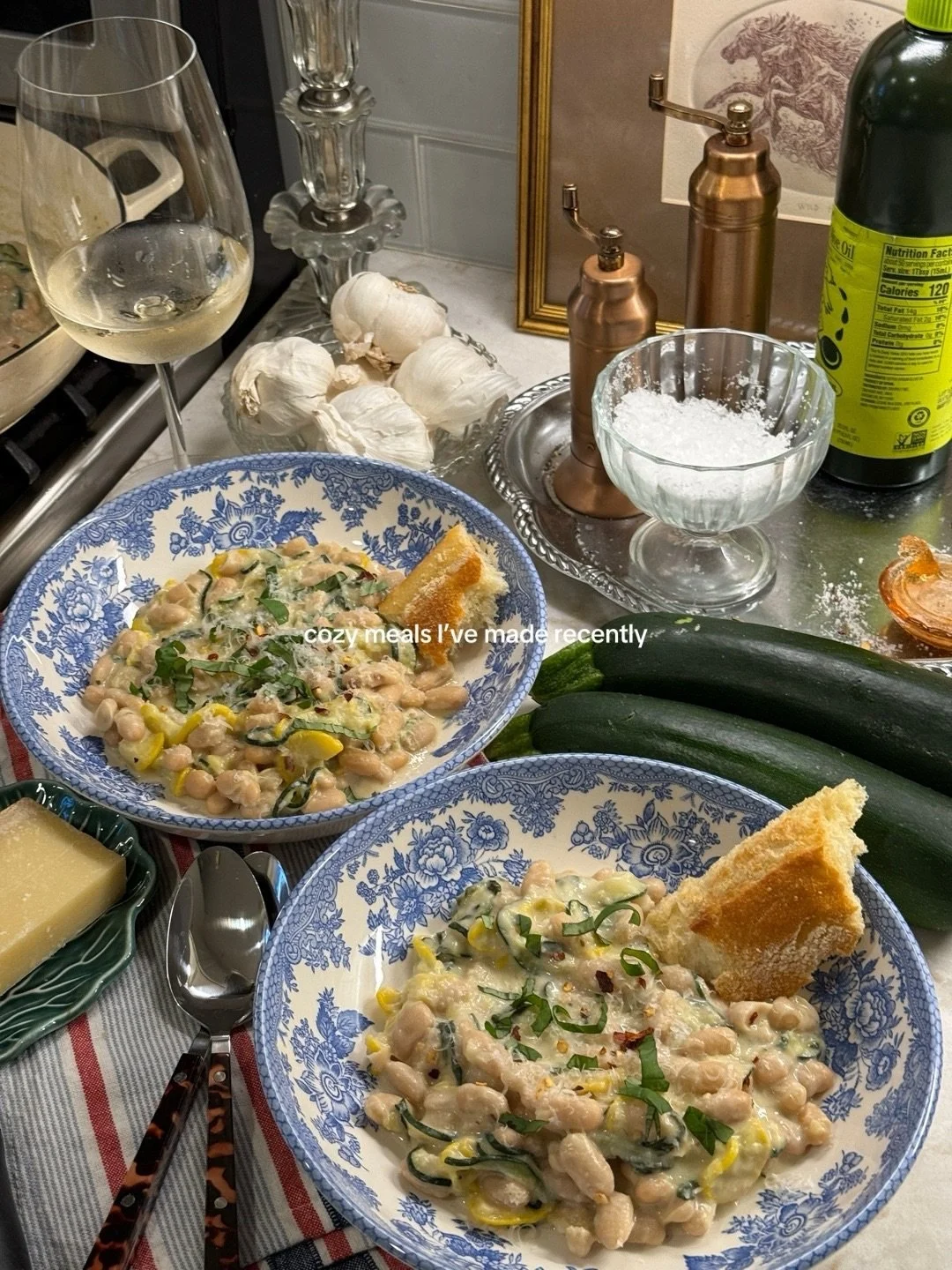 cozy meals I&rsquo;ve made recently including a gallon of homemade vodka sauce #cozyrecipes #summercooking