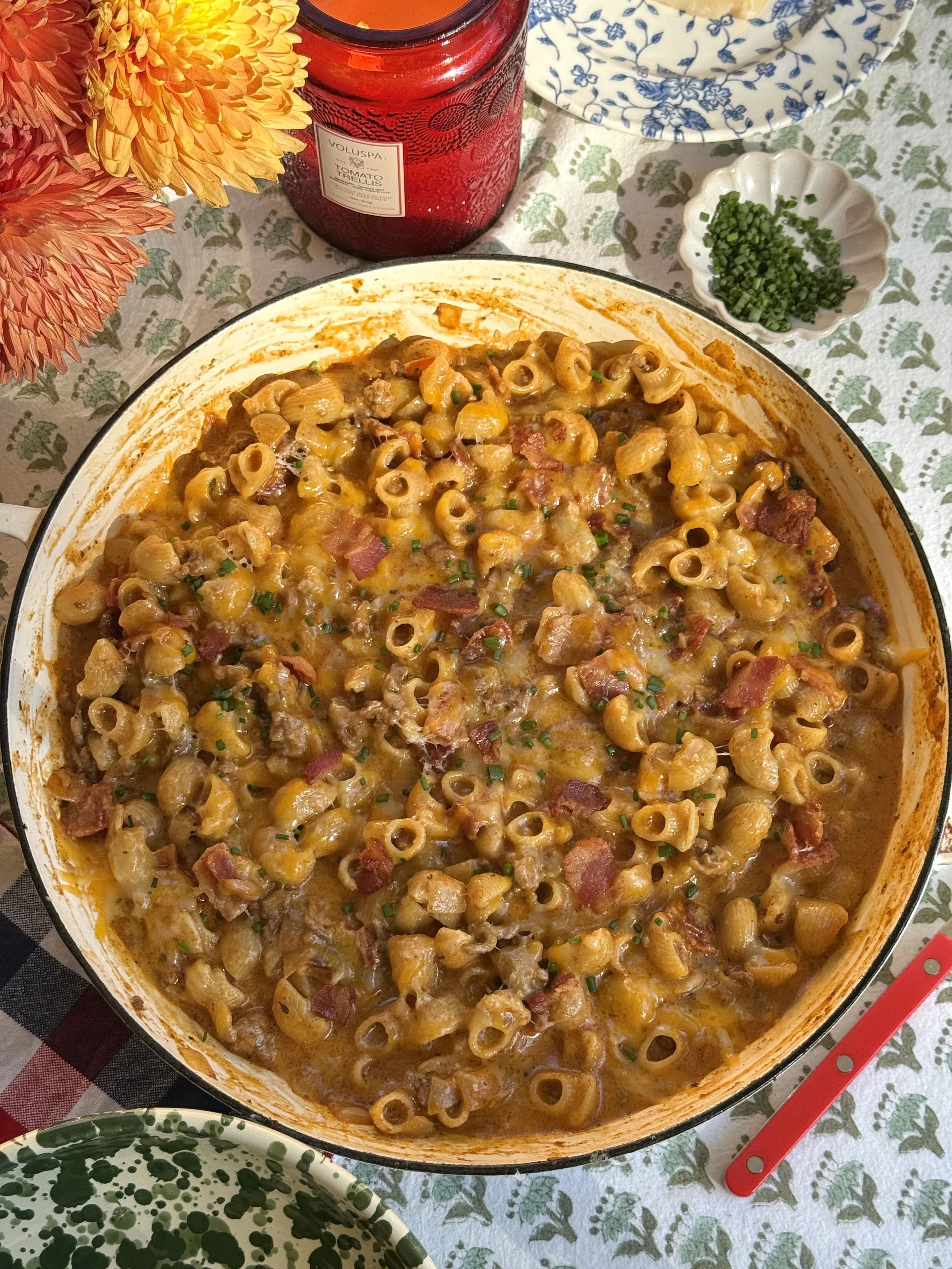 Homemade Bacon Cheeseburger Hamburger Helper