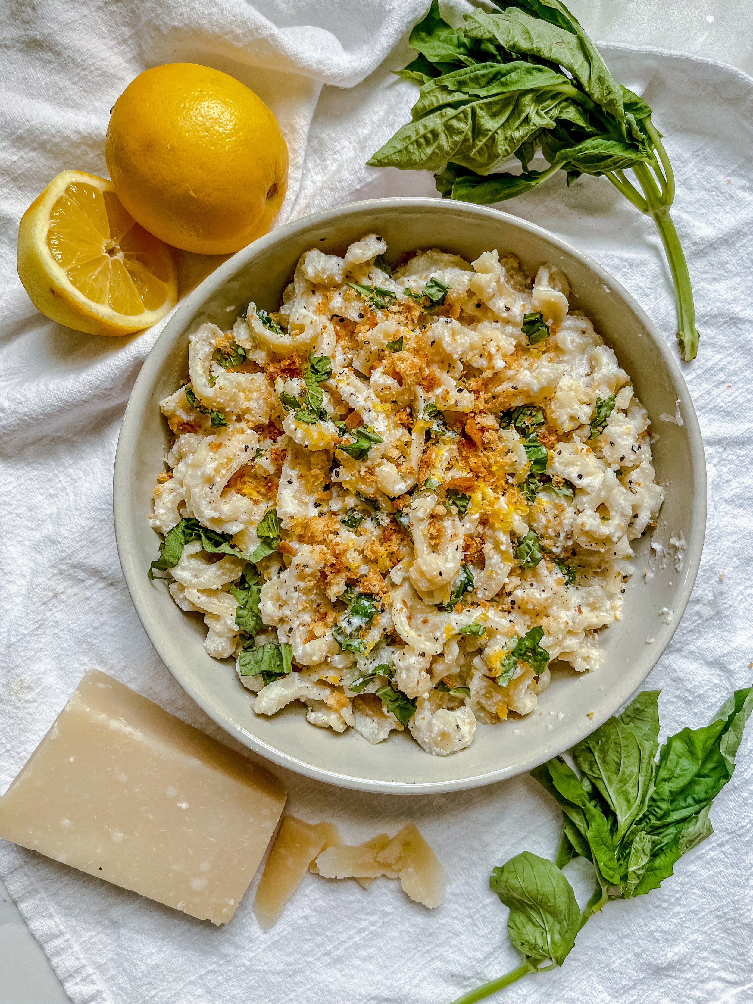 Lemon Basil Ricotta Pasta — All Types Of Bowls