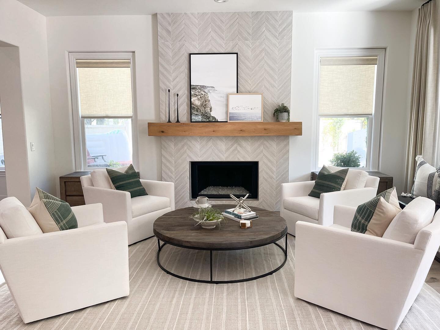 The furniture finally arrived to complete this room. We absolutely love the soft palate, clean lines and texture in this room. Who wouldn&rsquo;t want to relax in this room?  More pictures to come from this project.
#driftwooddesignsbykm #driftwoodde