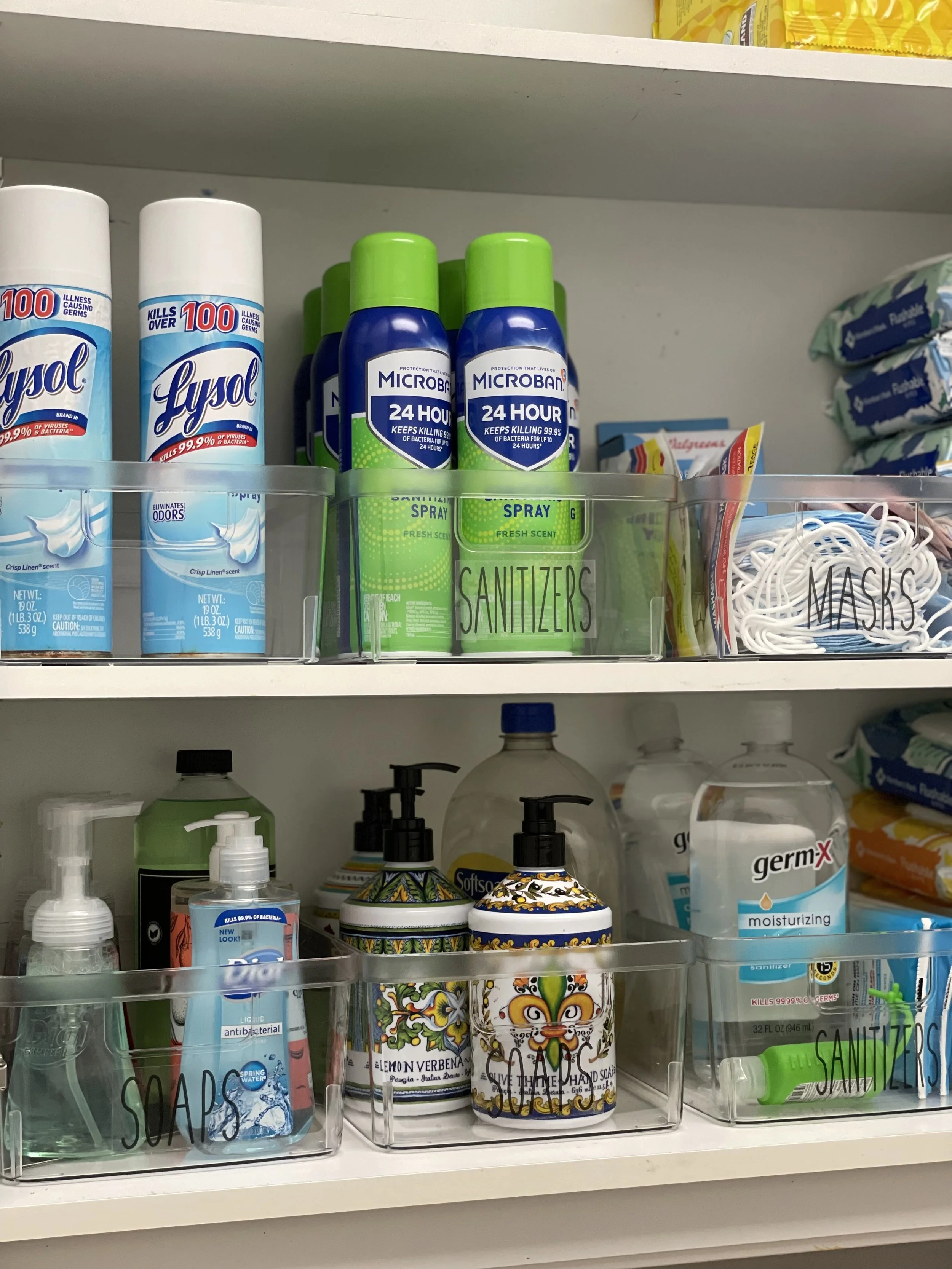 Laundry Room Organization; Cleaning Supply Organization