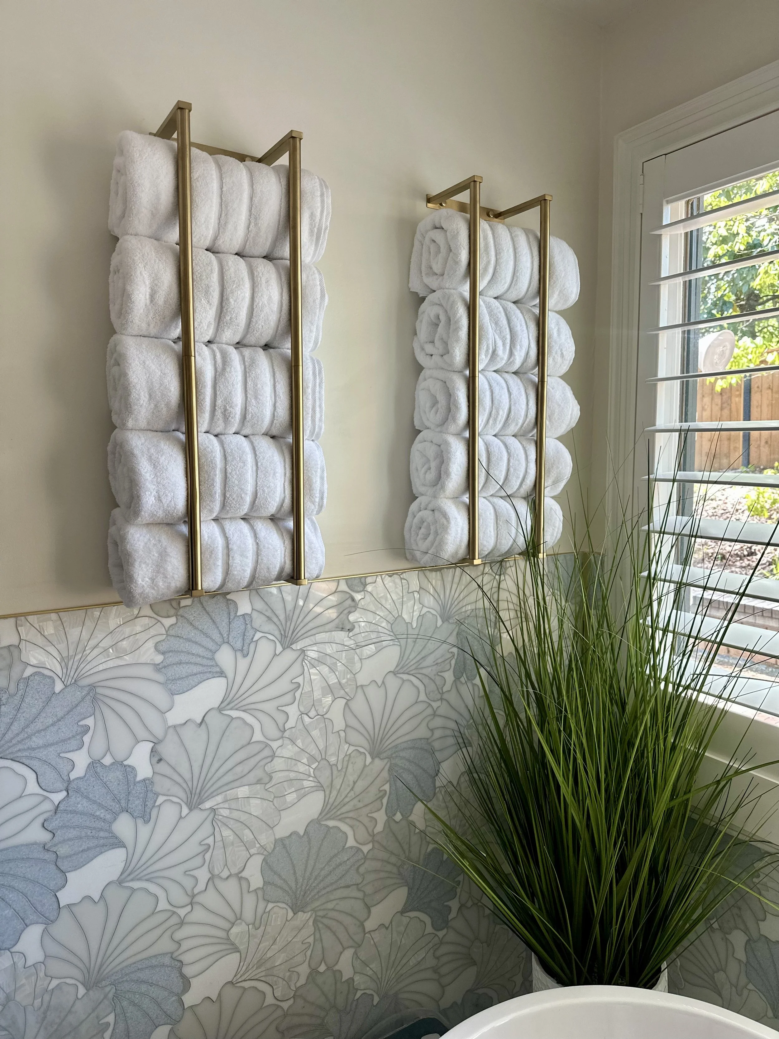 Bathroom Organization; Bathroom Towels
