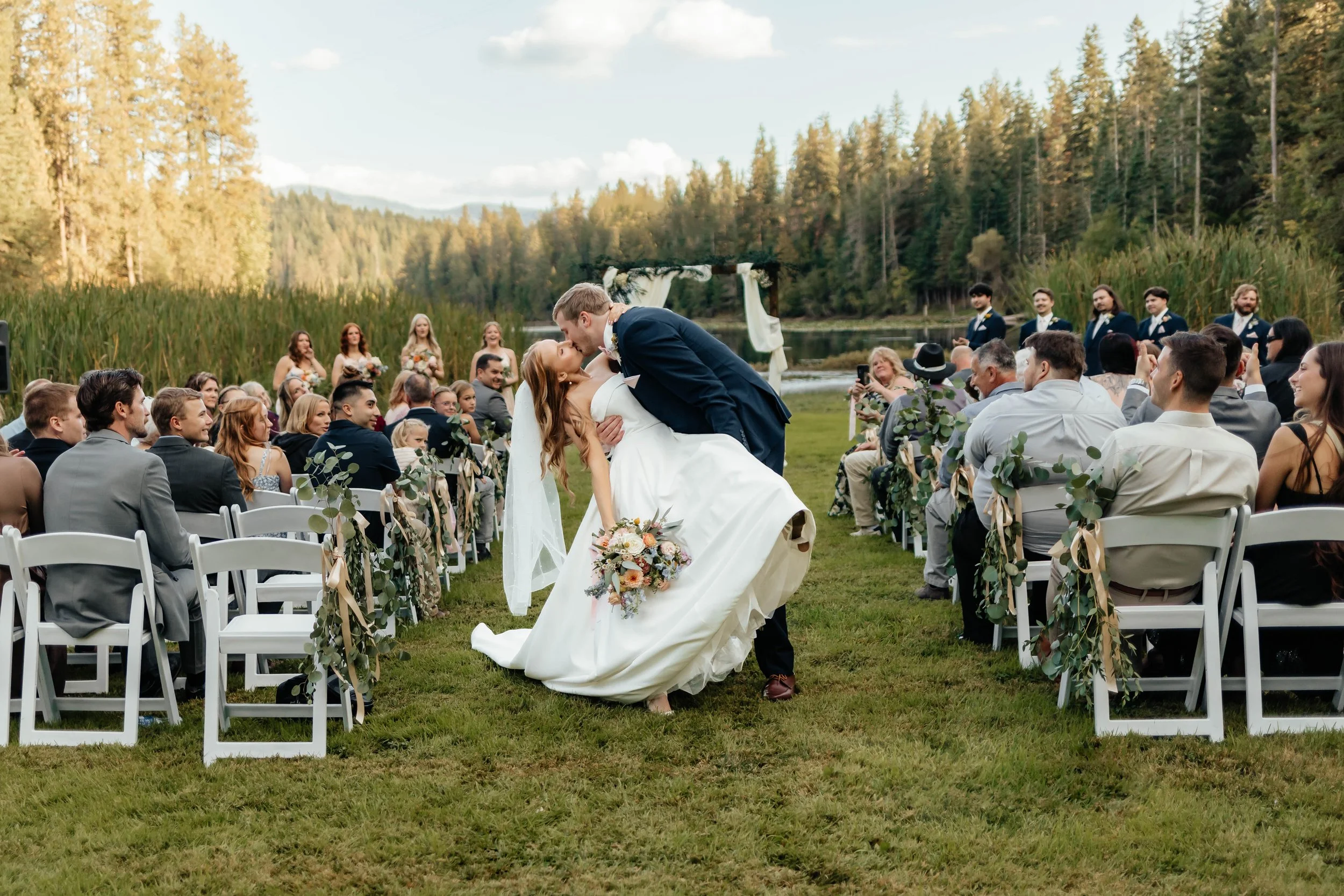 Karissa &amp; Mason’s Dreamy Lakeside Wedding at The Cabin on Hayden Lake, Idaho