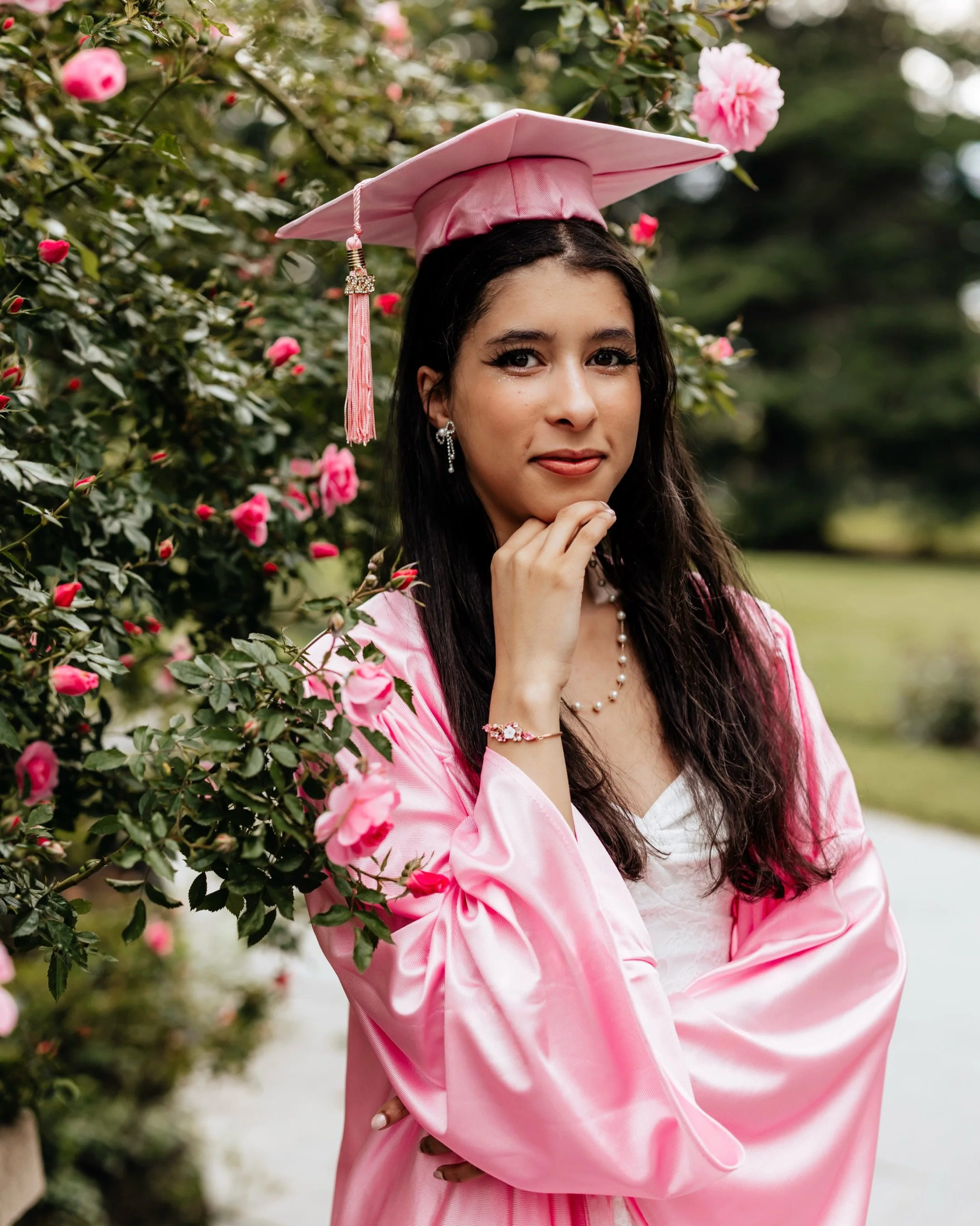 Pretty in Pink 🌸🎓

Who says graduation has to be traditional? Jolie showed up in a pink cap and gown and absolutely owned it!!

If you know Jolie you would know that this cap and gown totally fits her personality and that is exactly what these sess