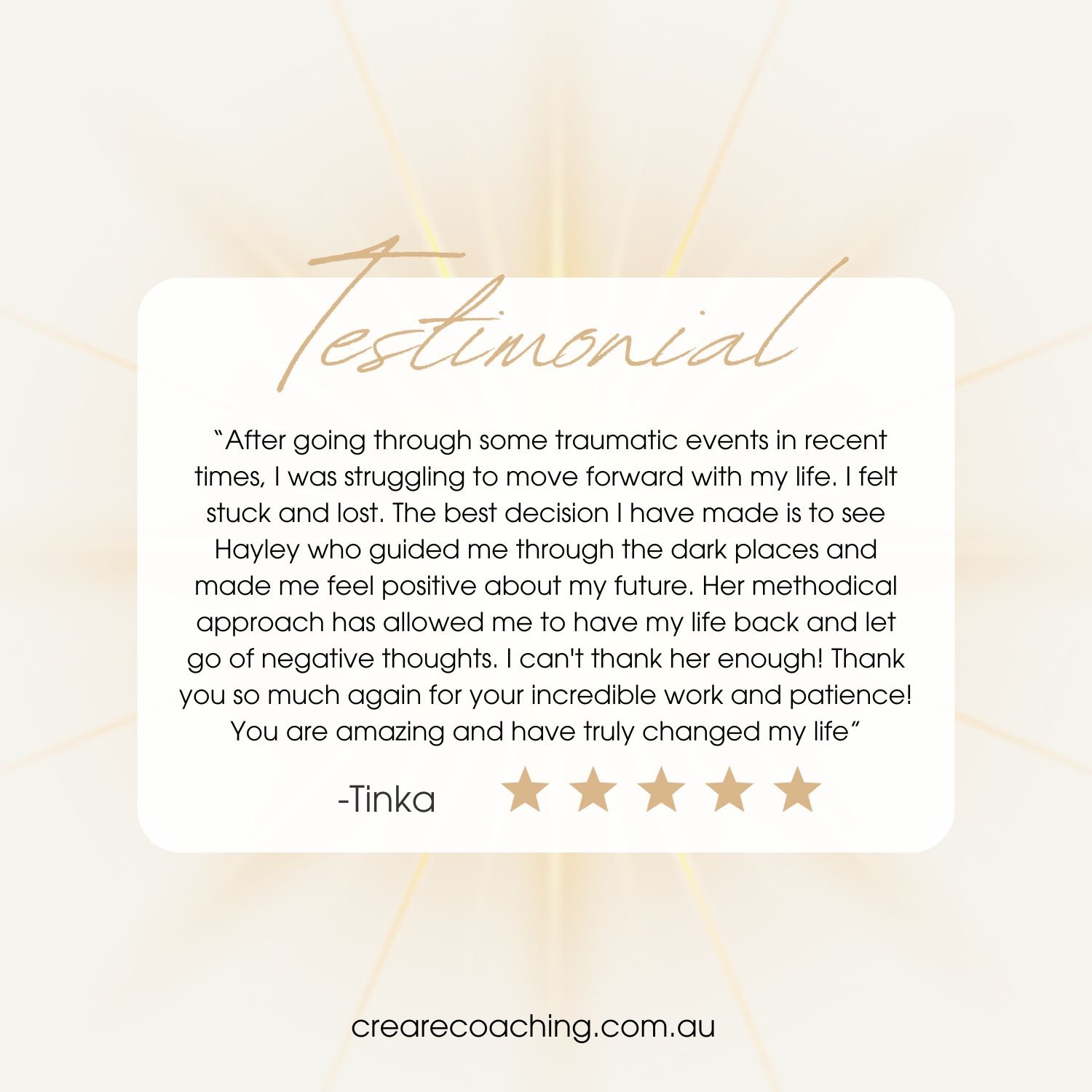 Thank you so much Tinka! 🥰 My heart overflows with appreciation for clients who trust the process and open themselves to deep healing. You inspire me!
.
.
.
#reviews #feedback #feedbackcustomer #neurolinguisticprograming #healing #NLP #energyhealer 