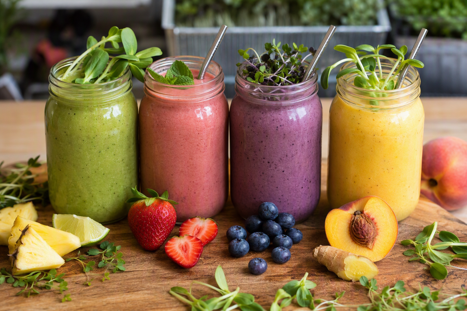 Microgreen Smoothie Recipes You Will Actually Want to Drink. (Including Chocolate!)