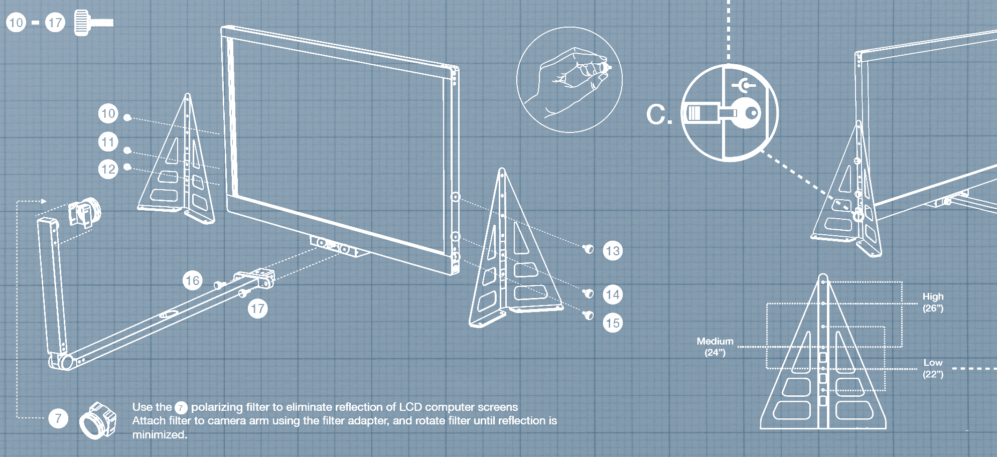 Zoom Lightboard- eglass by Pathway 35 transparent writing glass