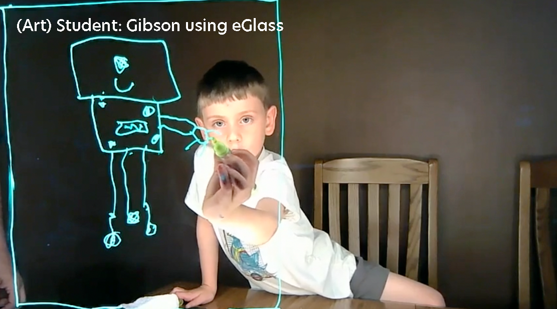 Art Student: Gibson Using eGlass