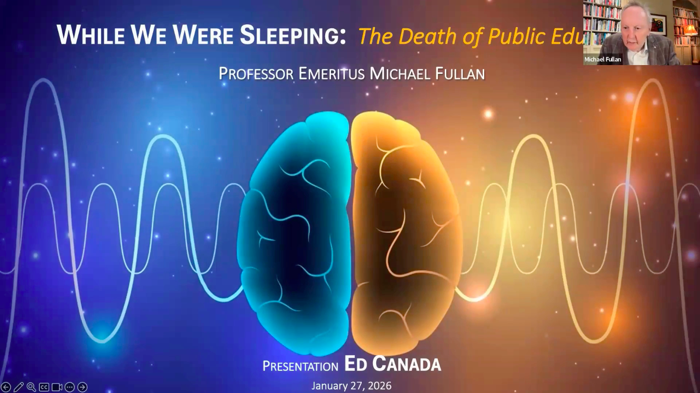 Waking up to the new reality of education with Michael Fullan