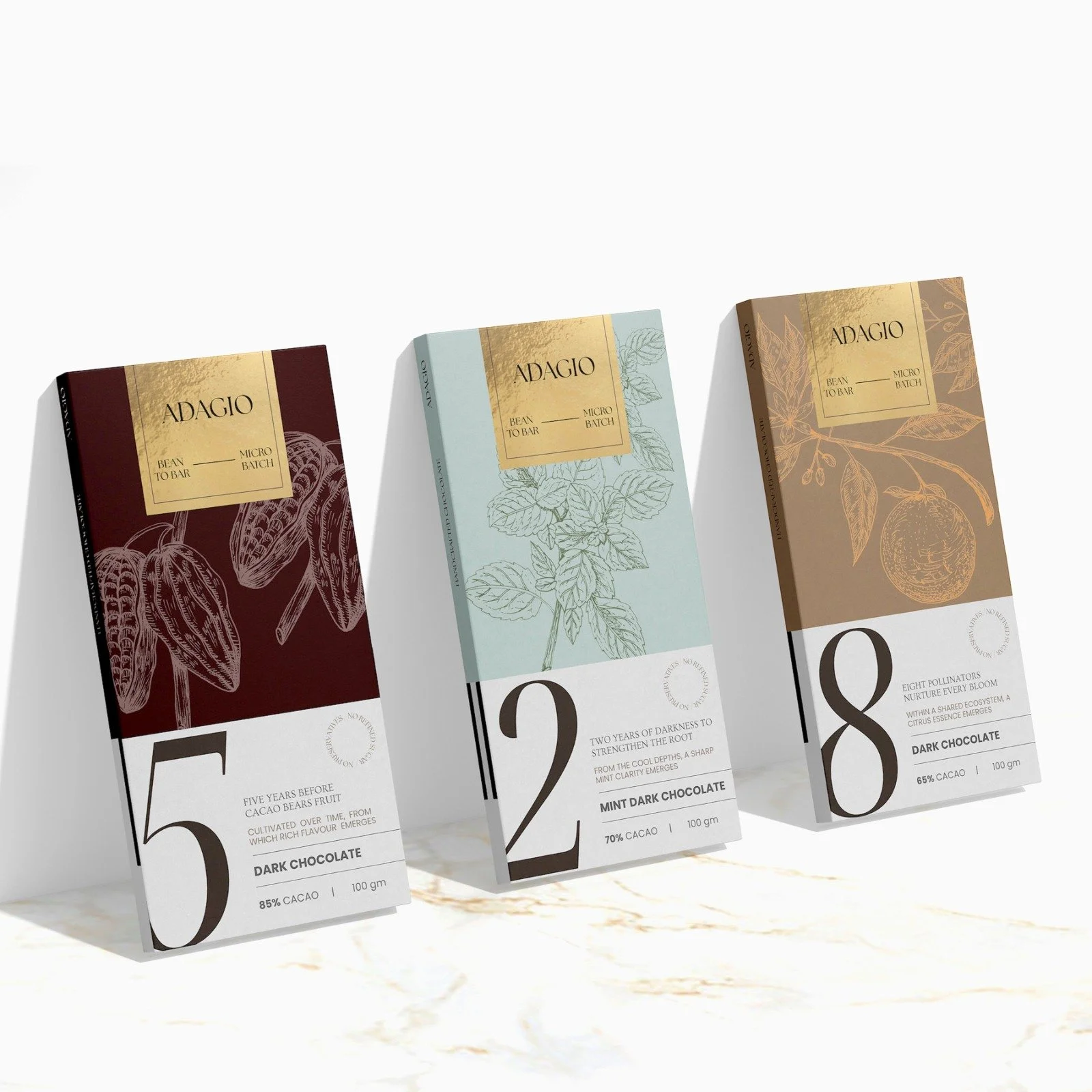 Adagio Bean to Bar Packaging