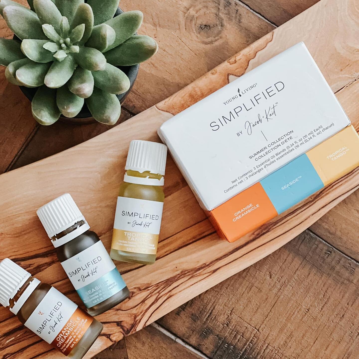 You&rsquo;re going to want to grab your Simplified summer collection ASAP - inventory is &lt;50% already!

This is the FUN + EASY button right here! Three seasonal blends that are done for you - No need to blend multiple oils to get your home smellin