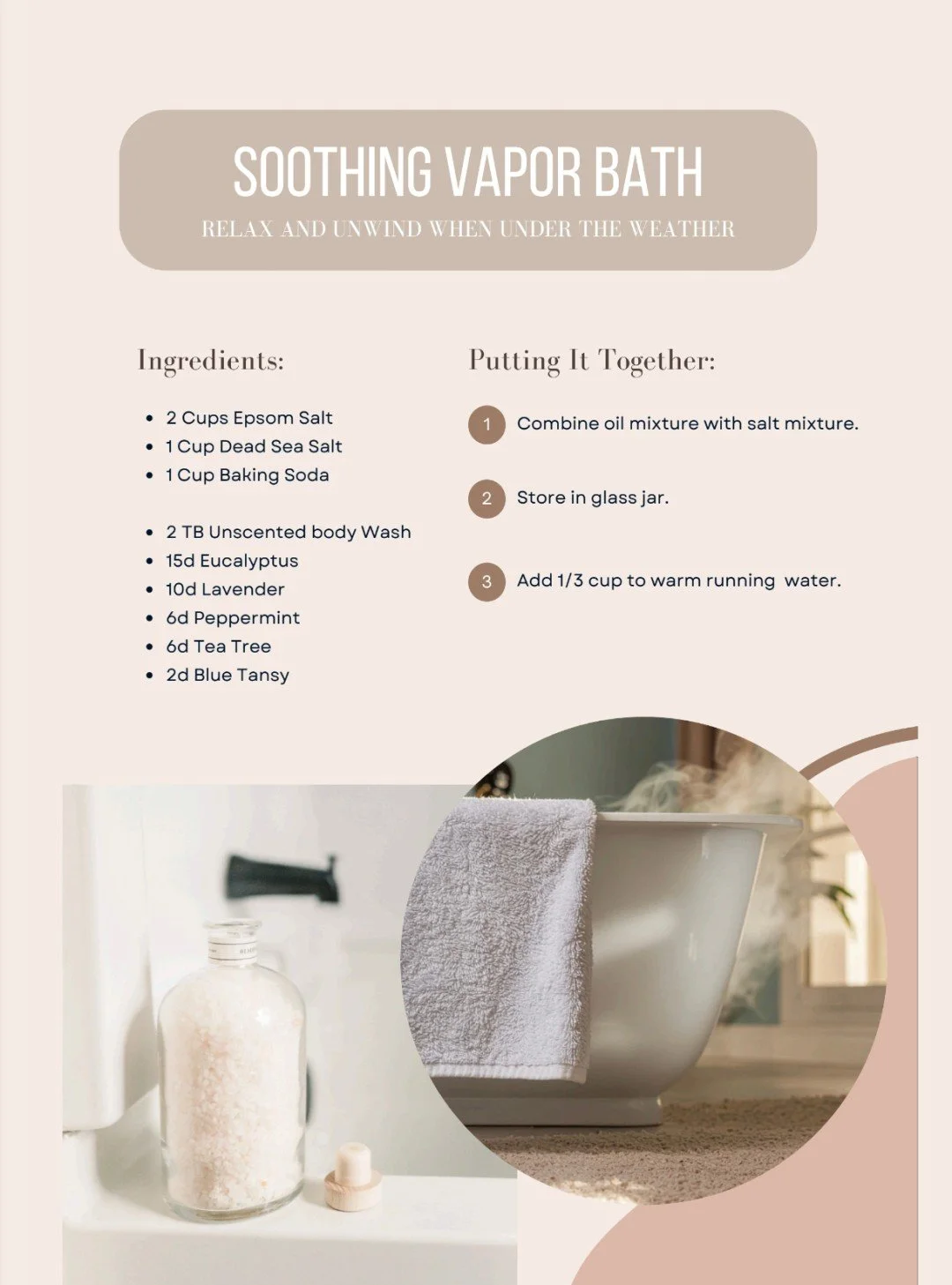 This soothing vapor bath is one of the simple, supportive rituals featured inside the January OILR&mdash;perfect for slowing down, supporting your body, and creating a low-tox reset at home.

If you&rsquo;re craving more cozy, practical oil rituals l