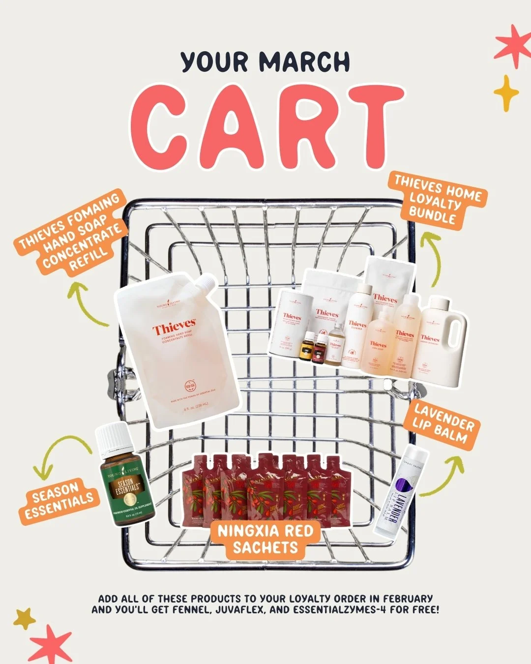 Fill your cart with plant powered cleaning essentials that create a healthy, happy home and help you navigate all the spring blooms!!

🌿 Thieves Home Loyalty Bundle &ndash; This curated collection has all our favorite cleaners and is the perfect way