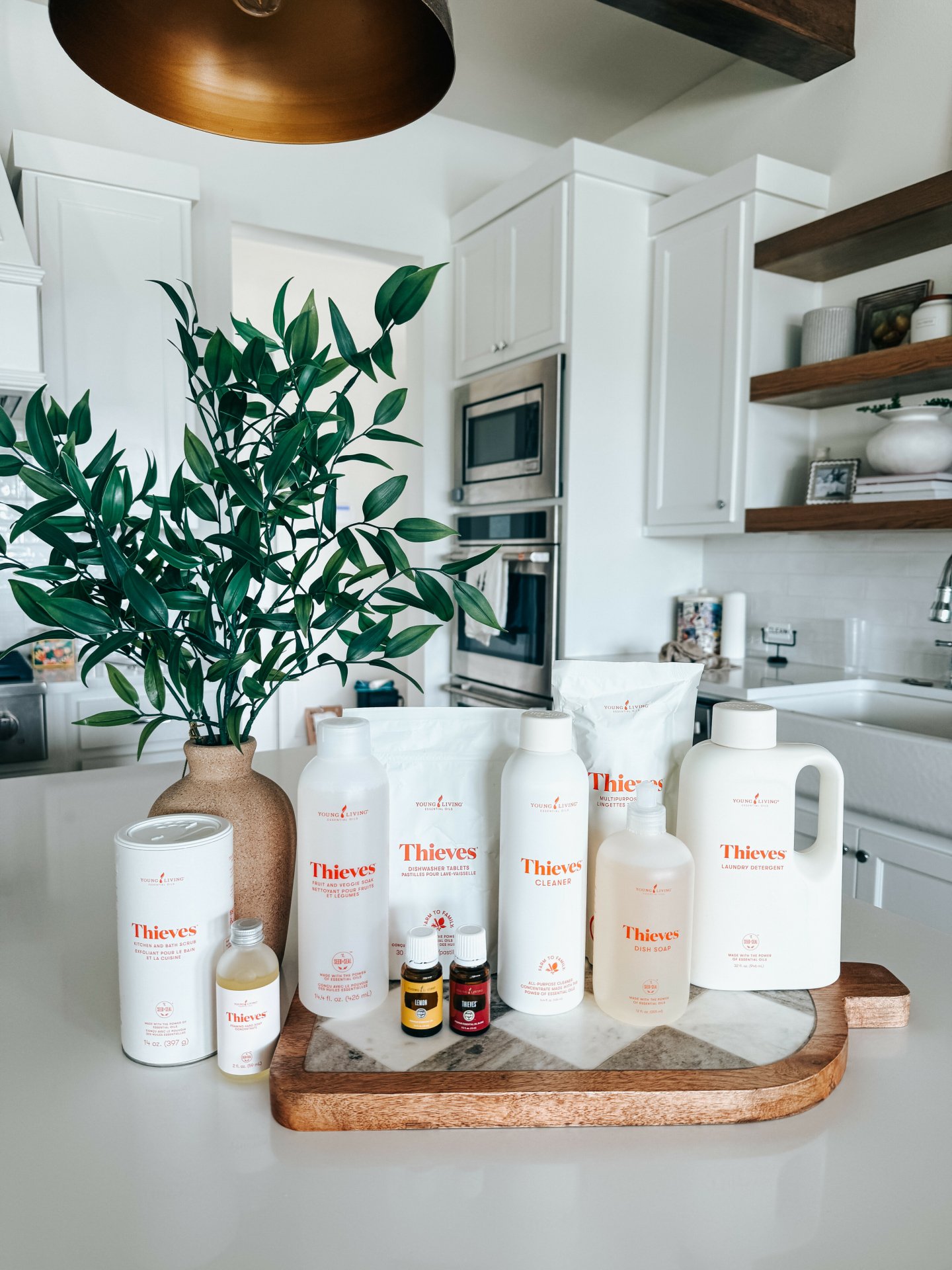 Ditch endocrine-disrupting chemicals and switch to plant-powered cleaners with the Thieves Home Loyalty Bundle.

This curated collection includes:

✨ Thieves Household Cleaner
✨ Thieves Laundry Detergent
✨ Thieves Dish Soap
✨ Thieves Kitchen and Bath