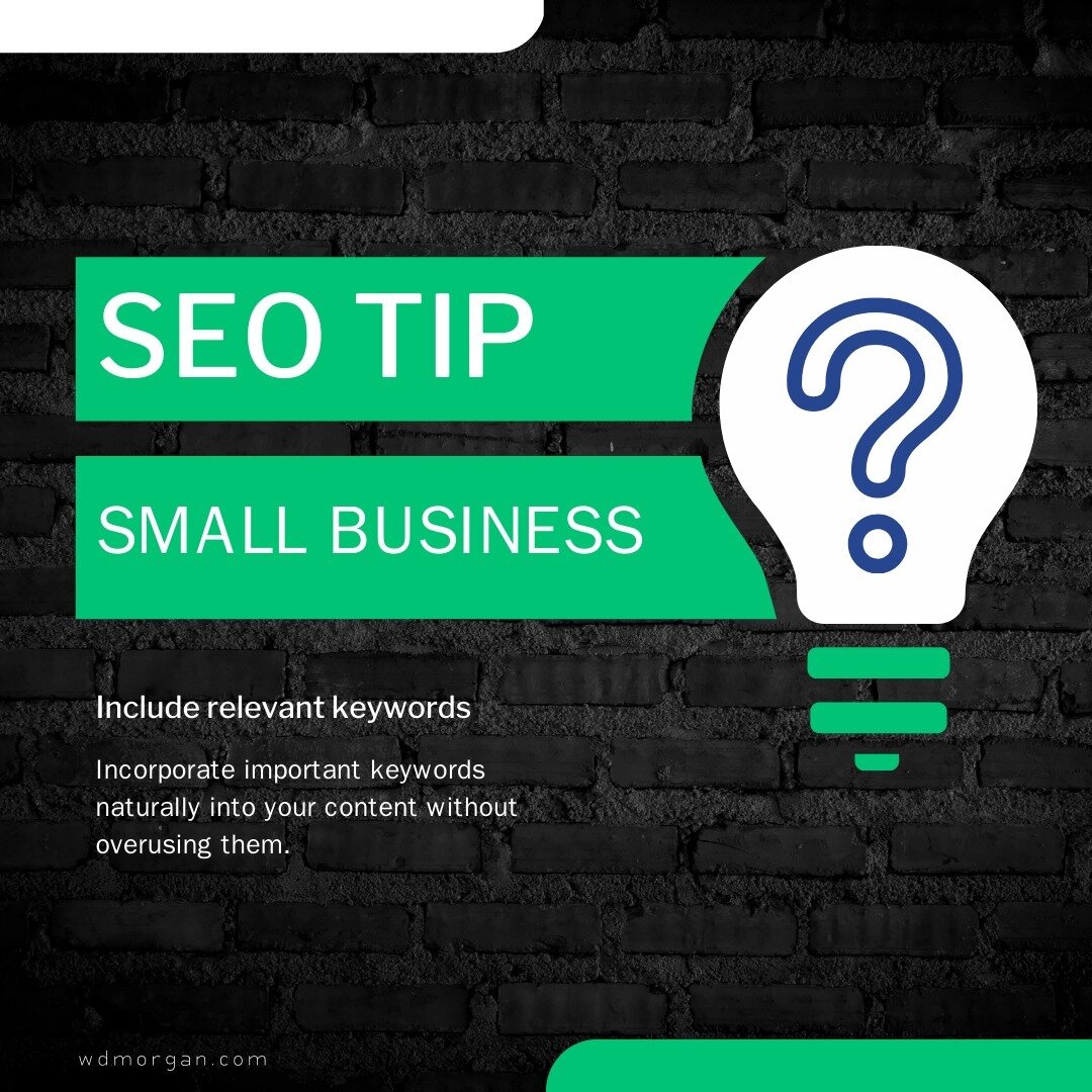 🔑 Unlock the power of keywords for your small business website! 💻 Incorporating relevant keywords into your content can improve your search rankings and attract more visitors to your site. Just remember to use them naturally and avoid overusing the