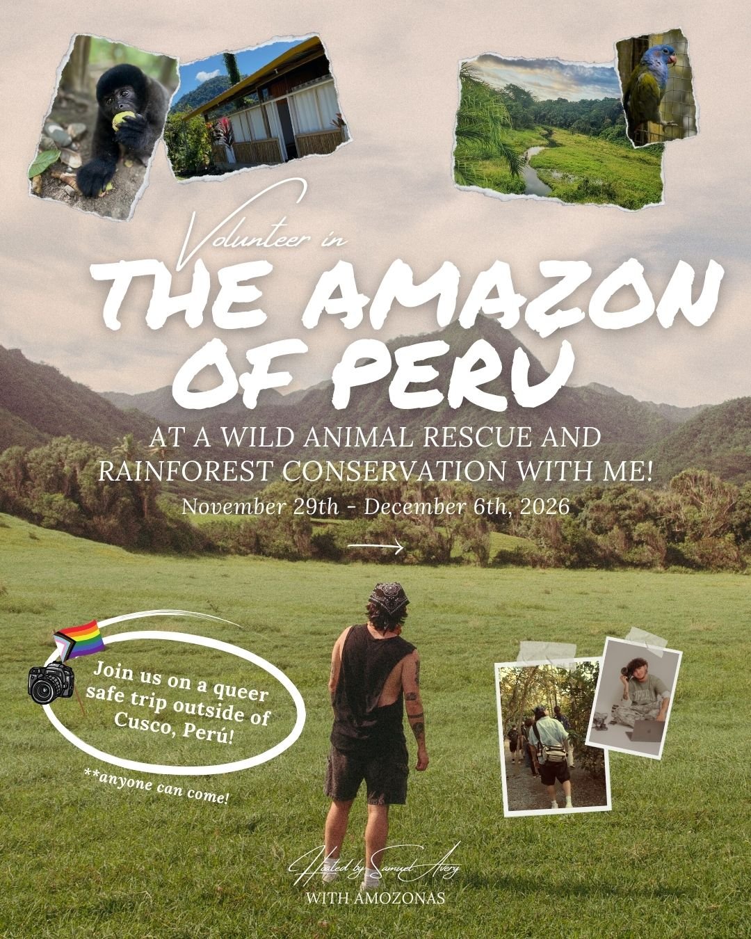 Volunteer in the Amazon of Peru at a Wild Animal Rescue and Rainforest Conservation