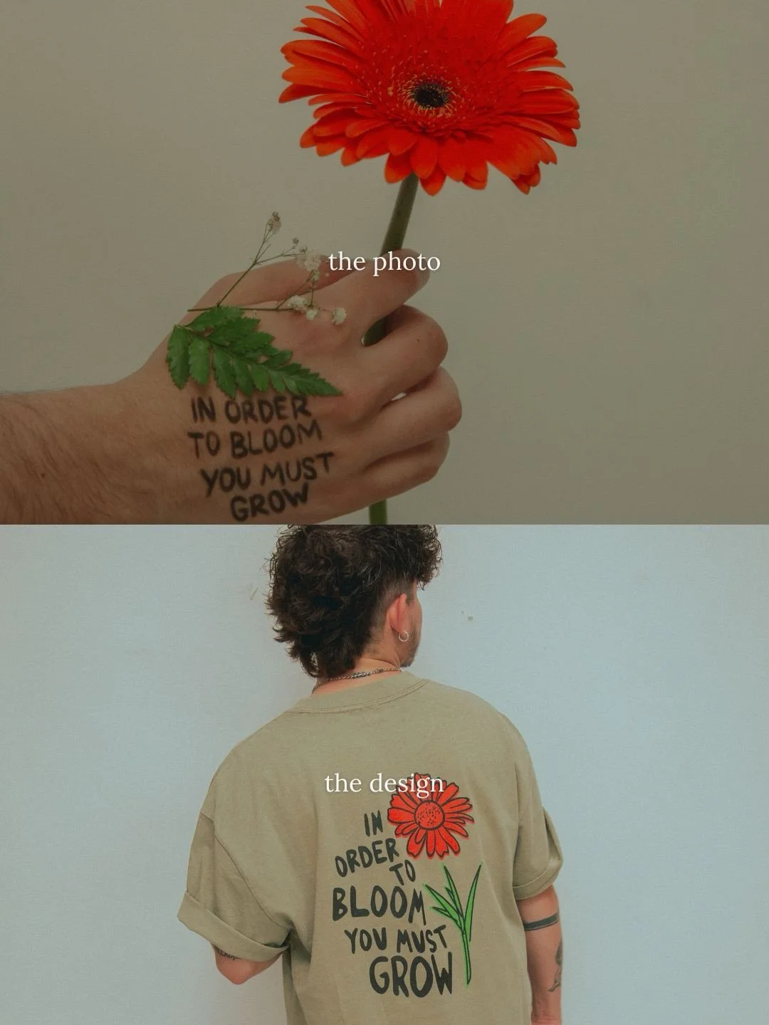 &ldquo;Blooming&rdquo; 

I did this self portrait shoot two years ago for mental health awareness month and turned it into one of my most simple, yet meaningful designs. 

Stay tuned for more posts sharing a bit about my past designs throughout pride