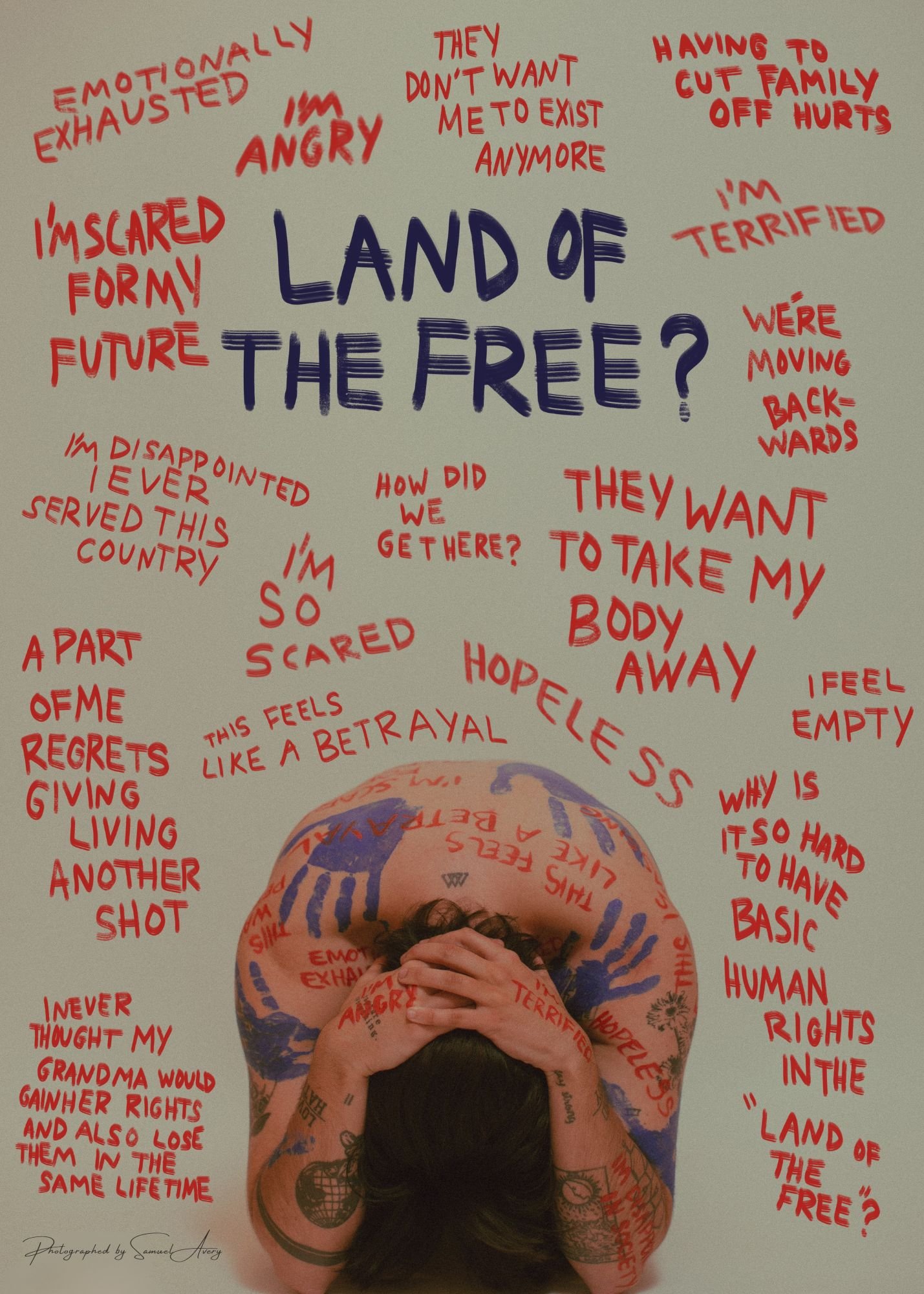 "land of the free?" print
