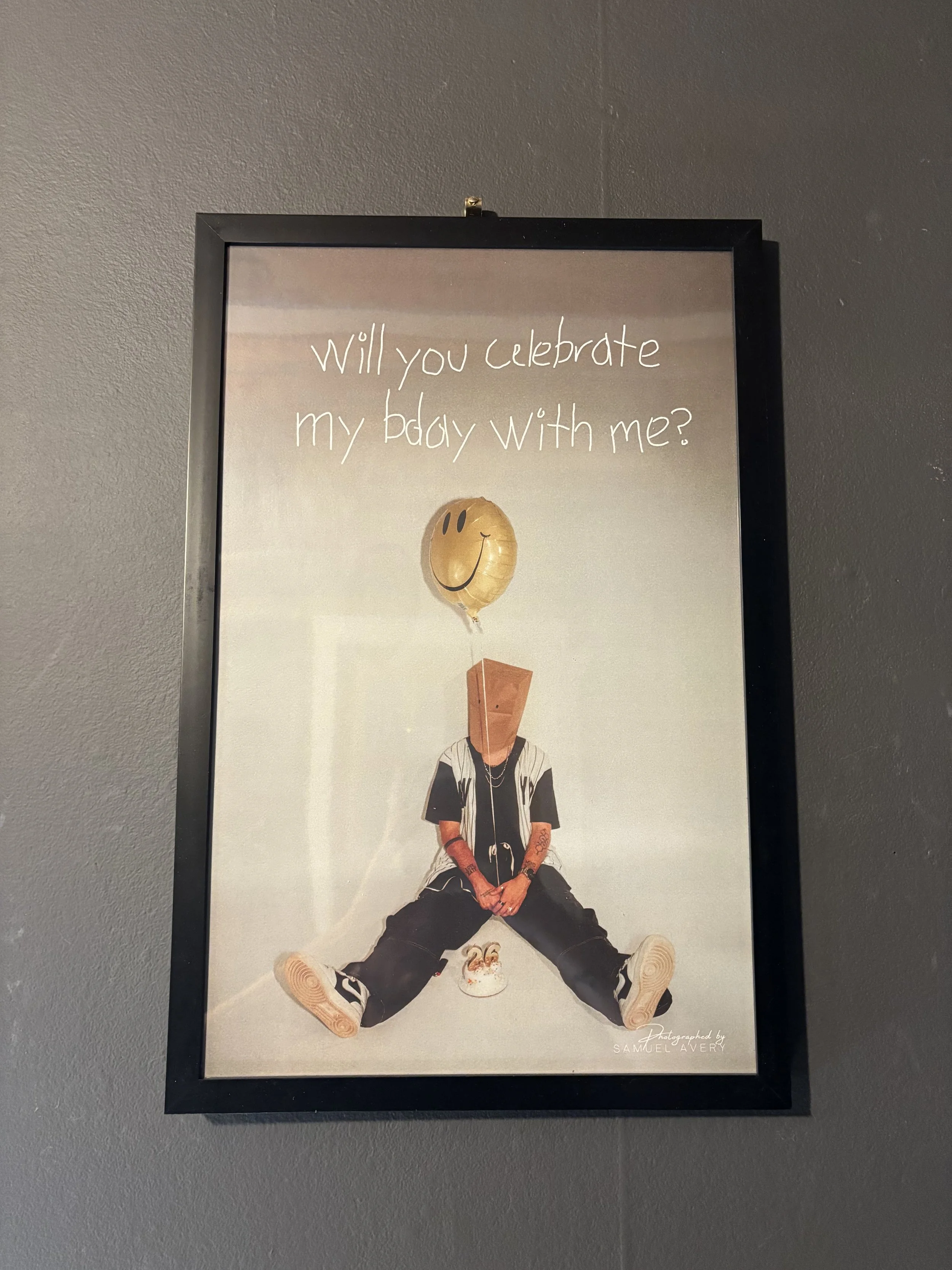 "Paper Bag Boy" Birthday Framed Print