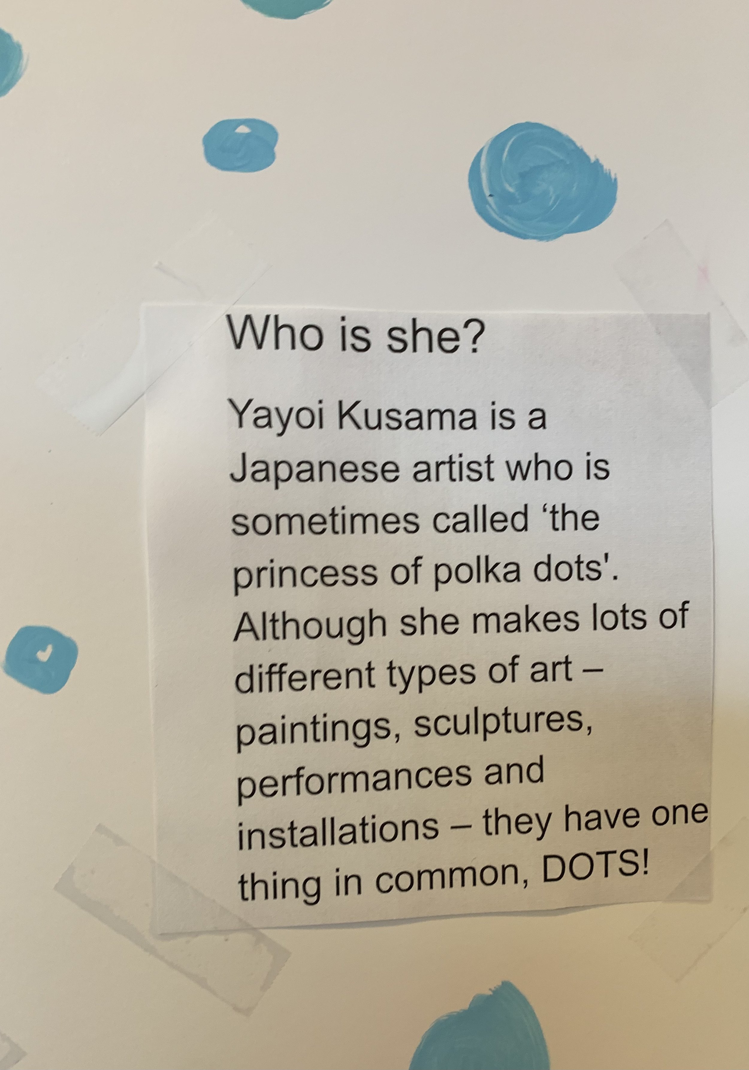 Who is Yayoi Kusama?