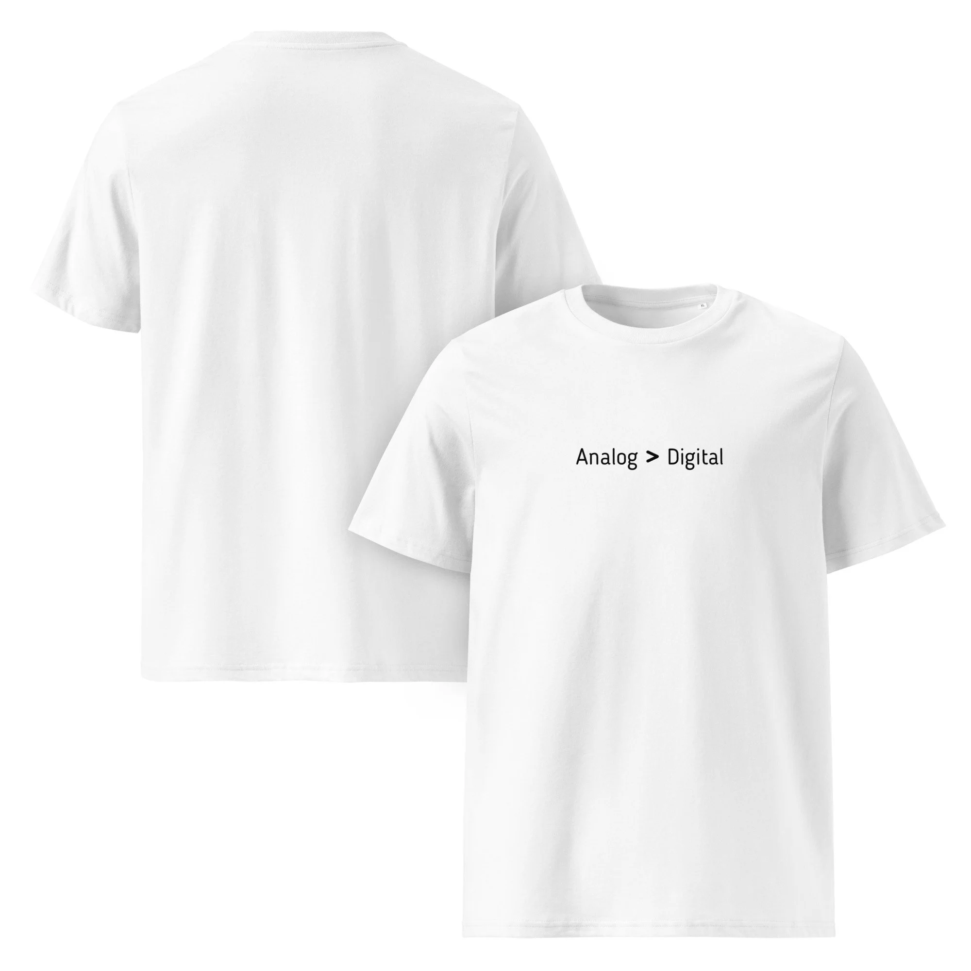 Analog > Digital White Tee